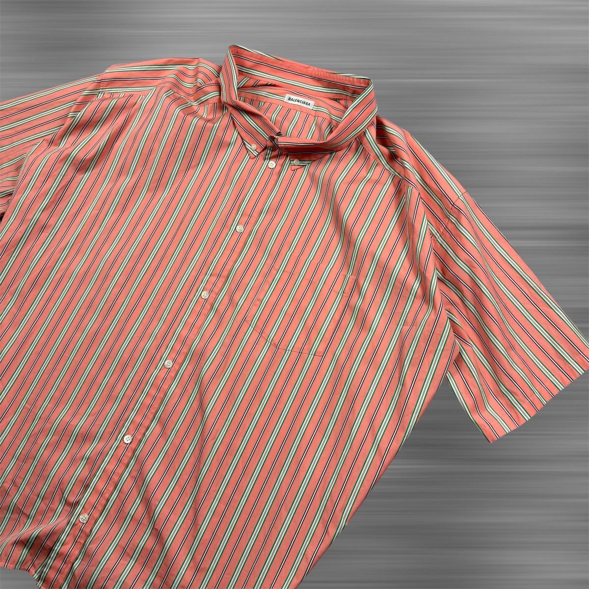 Balenciaga Balenciaga Striped Button Up Shirt Size US L / EU 52-54 / 3 - 2 Thumbnail
