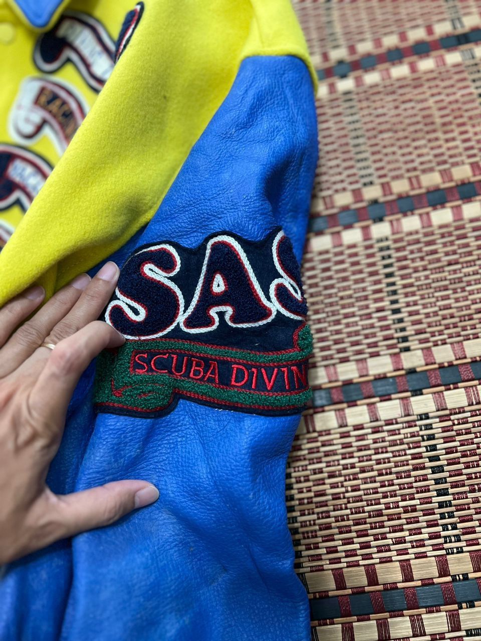 Vintage Vintage SAS Scuba Diving Varsity Jacket Size US L / EU 52-54 / 3 - 5 Thumbnail