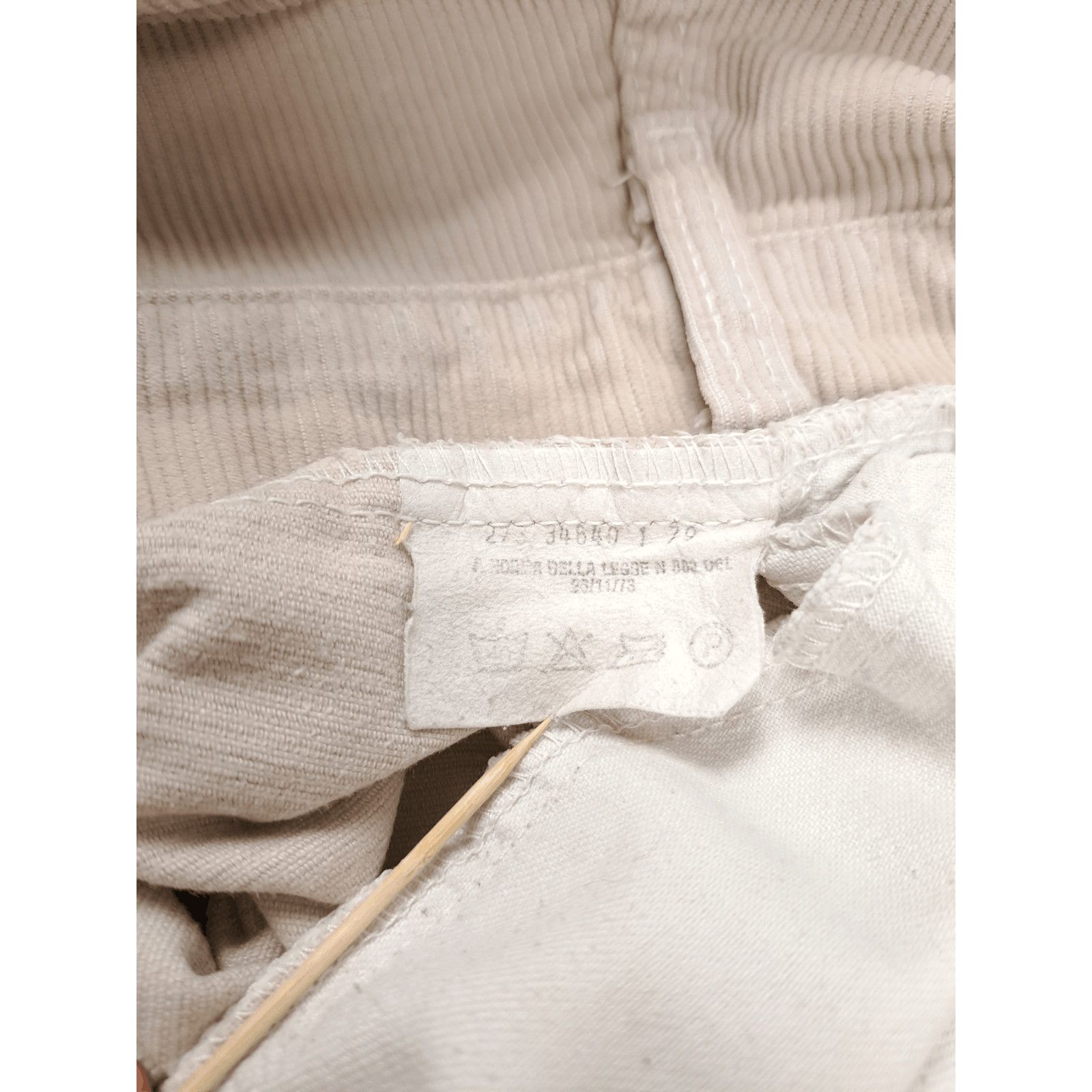 Levi's Vintage Clothing × Vintage 💎 1979 Levi's 640 31/28 White Corduroy Cords Jeans Pants Size US 31 - 7 Thumbnail