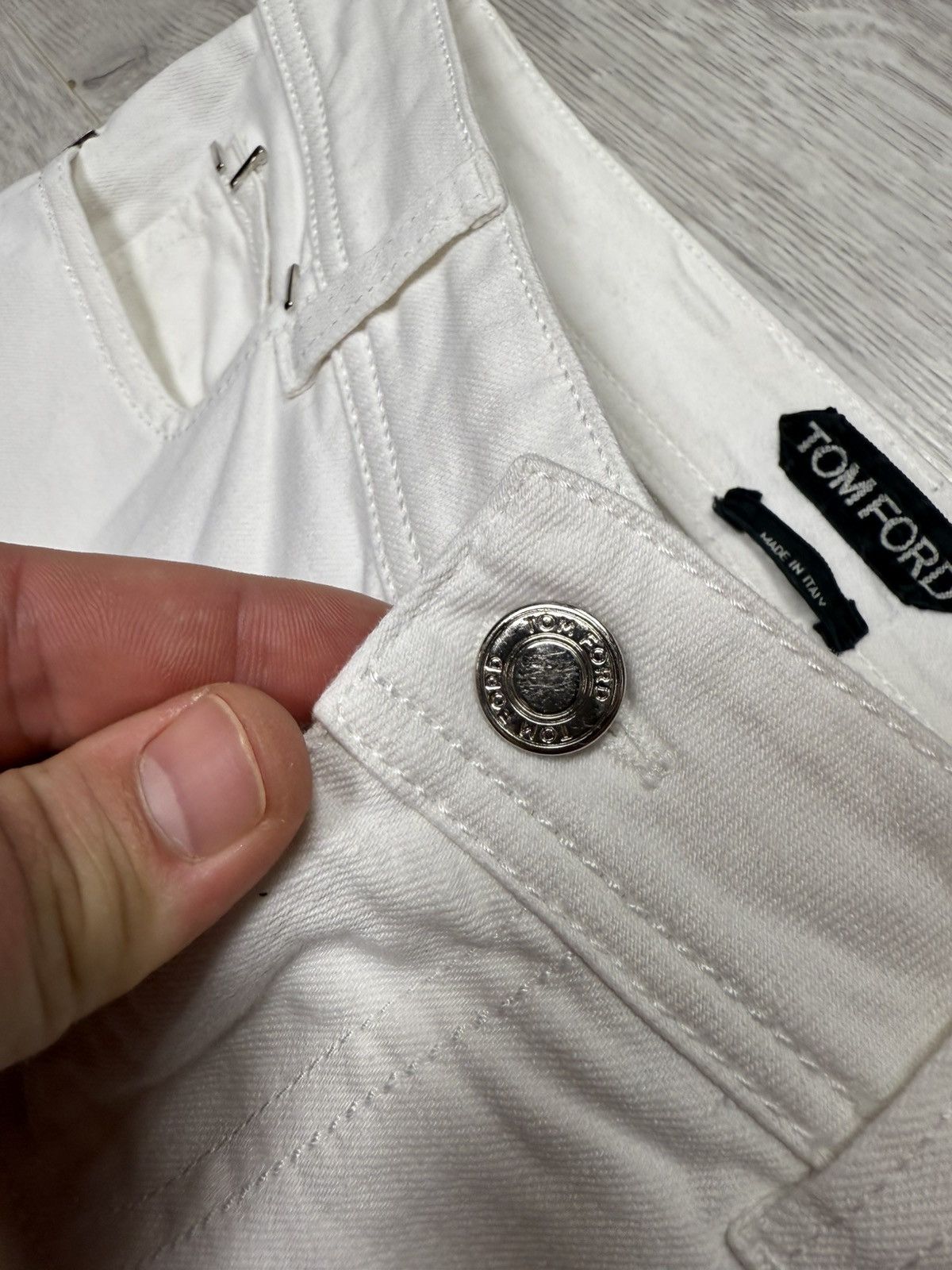 Tom Ford Tom Ford White Jeans Women’s Luxury Denim Pants Size 26 Size 26" / US 2 / IT 38 - 7 Thumbnail