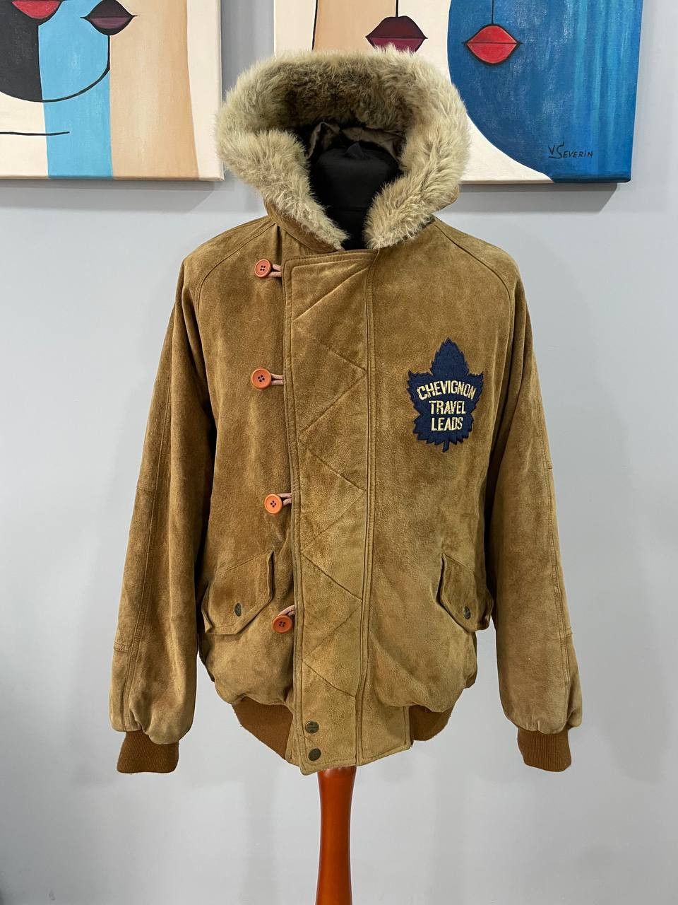 Chevignon Chevignon Suede Bomber Jacket Clifford Office Ontario Canada Size US M / EU 48-50 / 2 - 1 Thumbnail