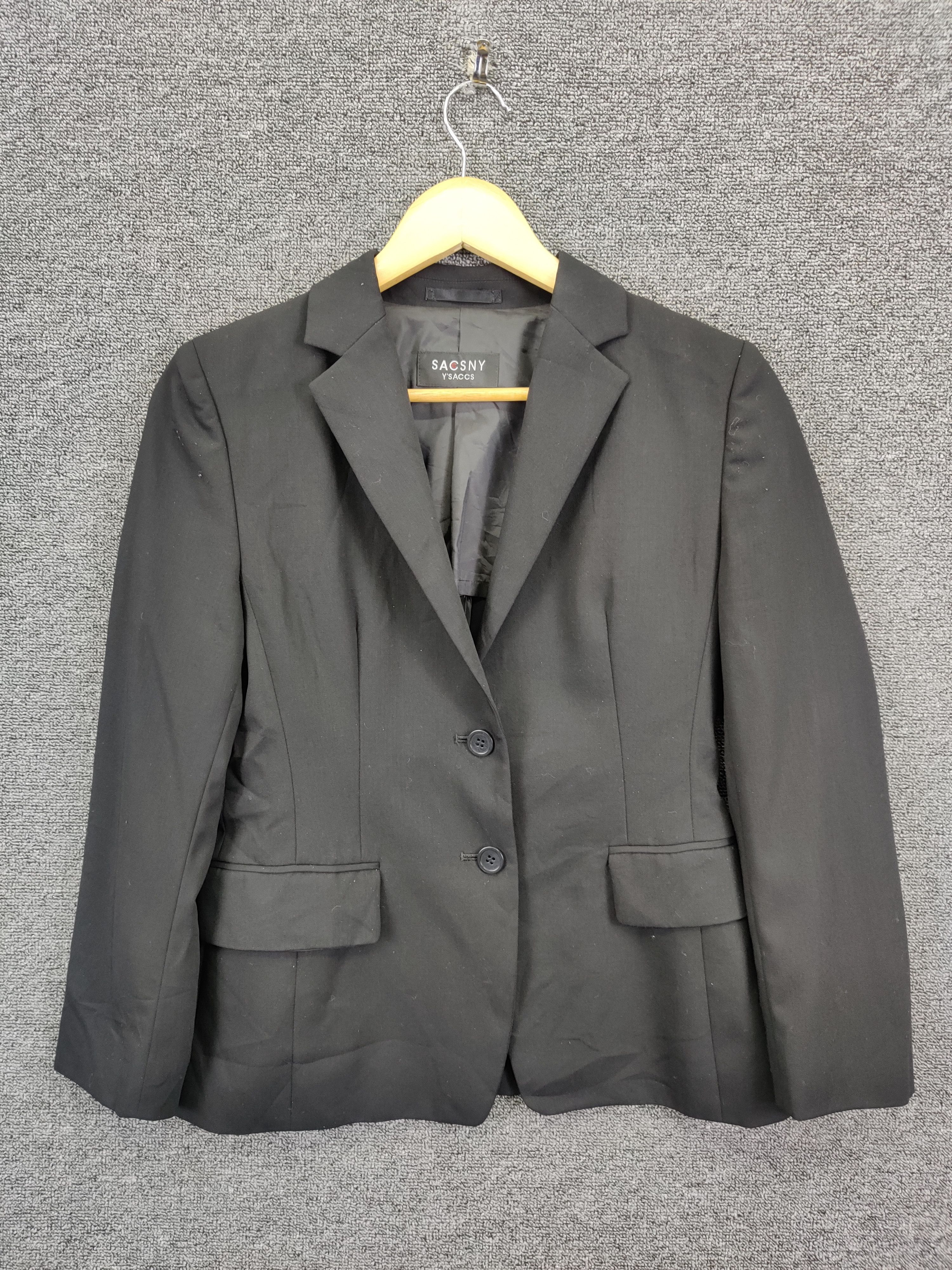 Yohji Yamamoto Vintage Y'saccs Yohji Yamamoto Wool Single Breasted Blazer Size US S / EU 44-46 / 1 - 1 Thumbnail