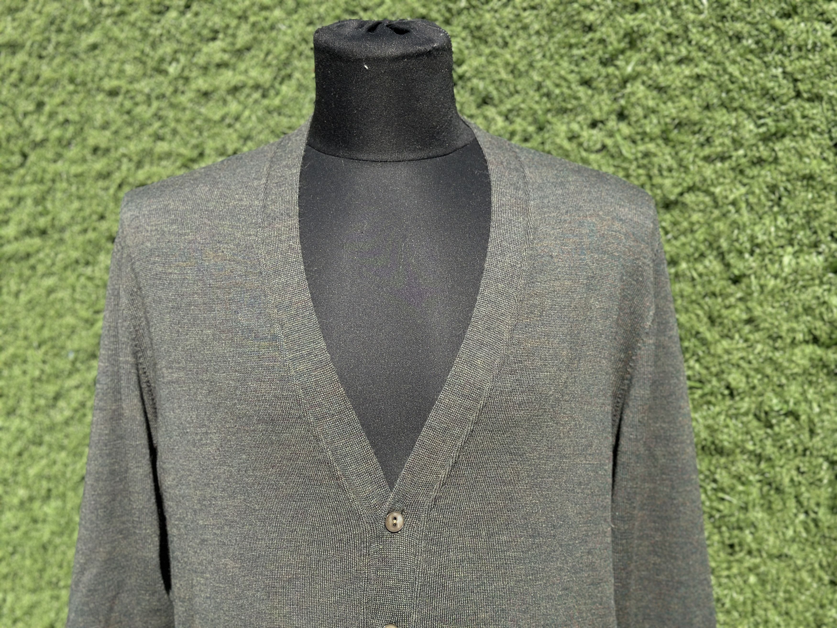 Prada Prada Milano Virgin Wool Cardigan Green Knit IT 40 Women Size S / US 4 / IT 40 - 2 Thumbnail