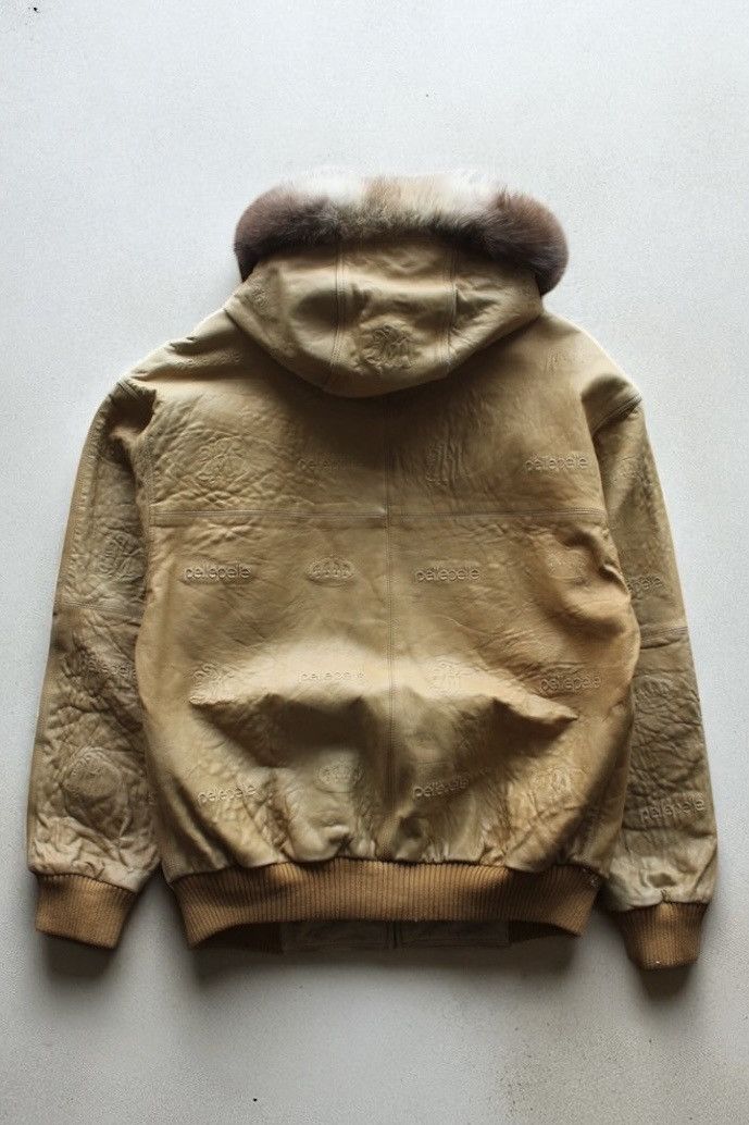 Pelle Pelle Pelle Pelle Marc Buchanan Beige Fur Embossed Logo Jacket Size US L / EU 52-54 / 3 - 2 Thumbnail