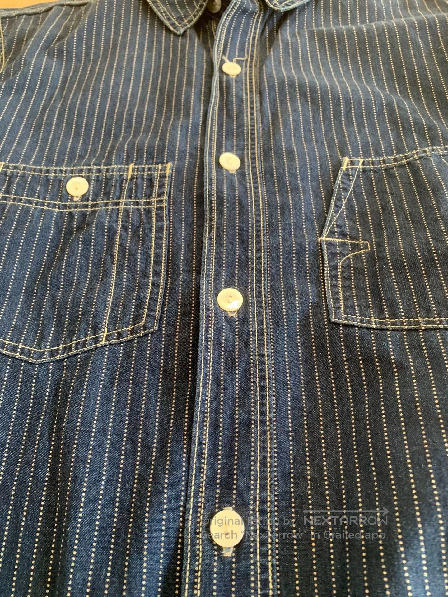 Freewheelers FREEWHEELERS Discharge Print Vintage Shirt. Size US M / EU 48-50 / 2 - 4 Thumbnail