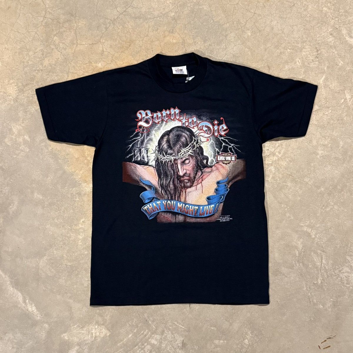 Harley Davidson × Vintage 90s Jesus Born To Die Tee | Grailed
