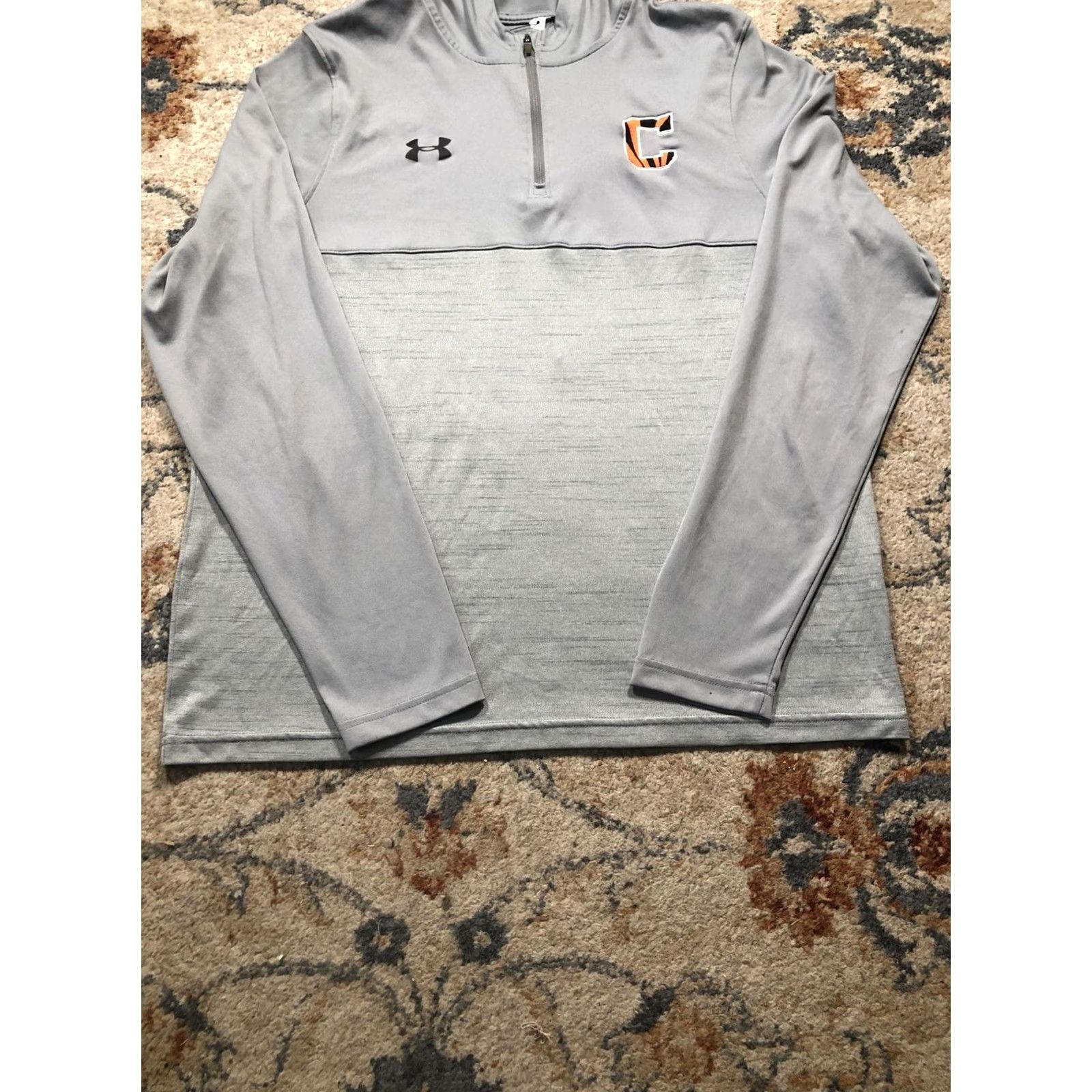 Under Armour Under Armour Hoodie Mens M Gray HeatGear Quarter Zip Pullover C Logo Size US M / EU 48-50 / 2 - 4 Thumbnail
