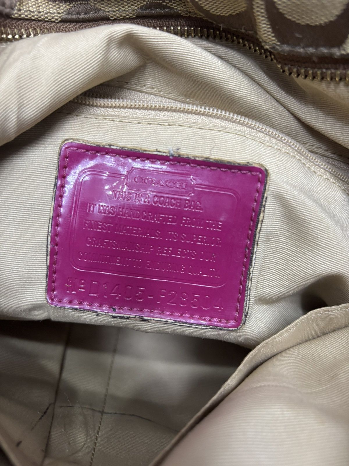 Coach × Vintage 🔥VINTAGE COACH AUTHENTIC MONOGRAM HANDBAG Size ONE SIZE - 6 Thumbnail