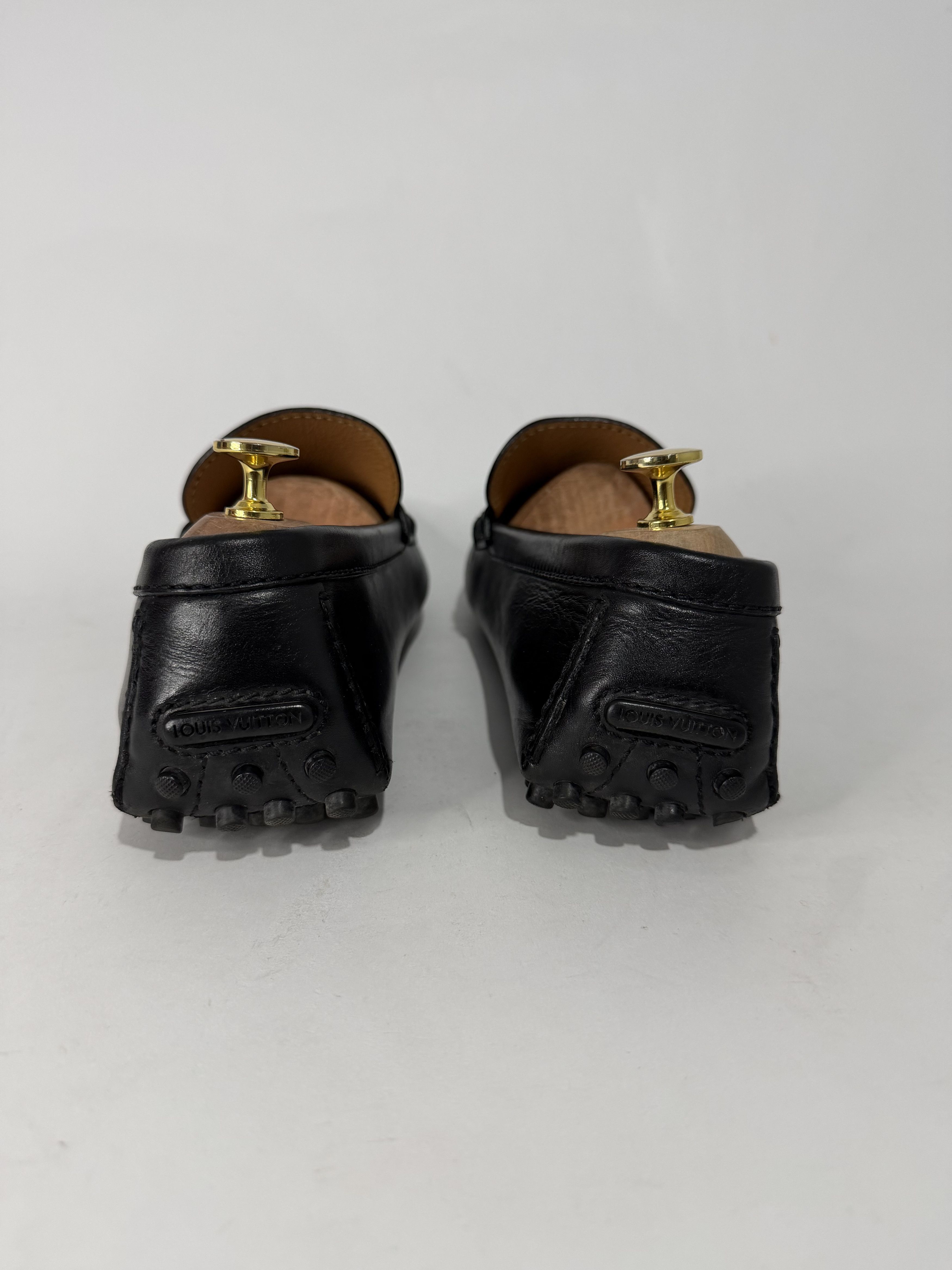 Louis Vuitton LLouis Vuitton Black Leather Hockenheim Loafers Size US 9 / EU 42 - 4 Thumbnail