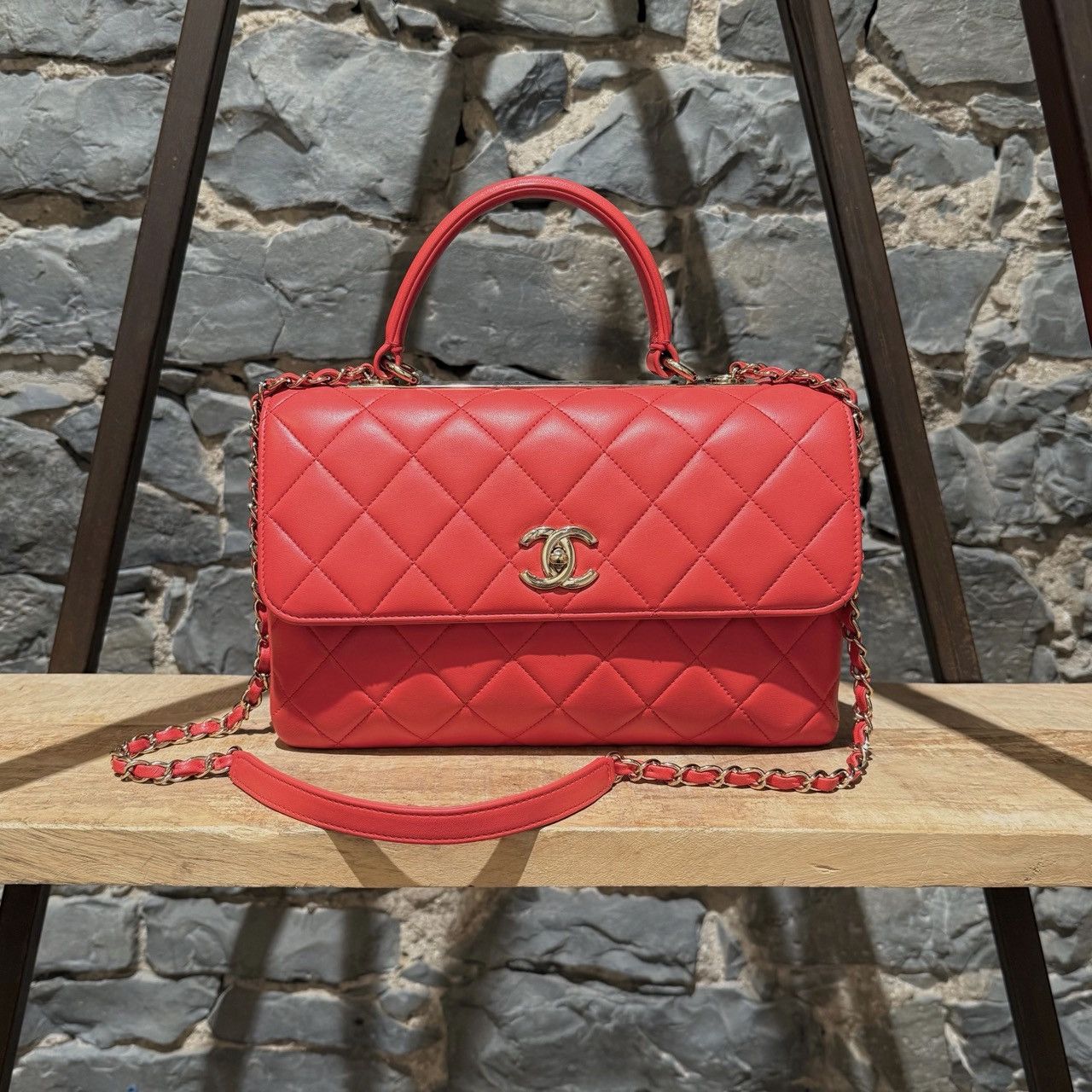 Chanel Chanel 2019 Medium Trendy Quilted Top Handle Shoulder Bag Size ONE SIZE - 1 Thumbnail