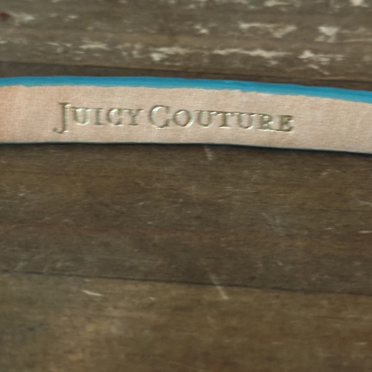 Juicy Couture Juicy Couture leather and brass chain wrap bracelet Size ONE SIZE - 3 Thumbnail