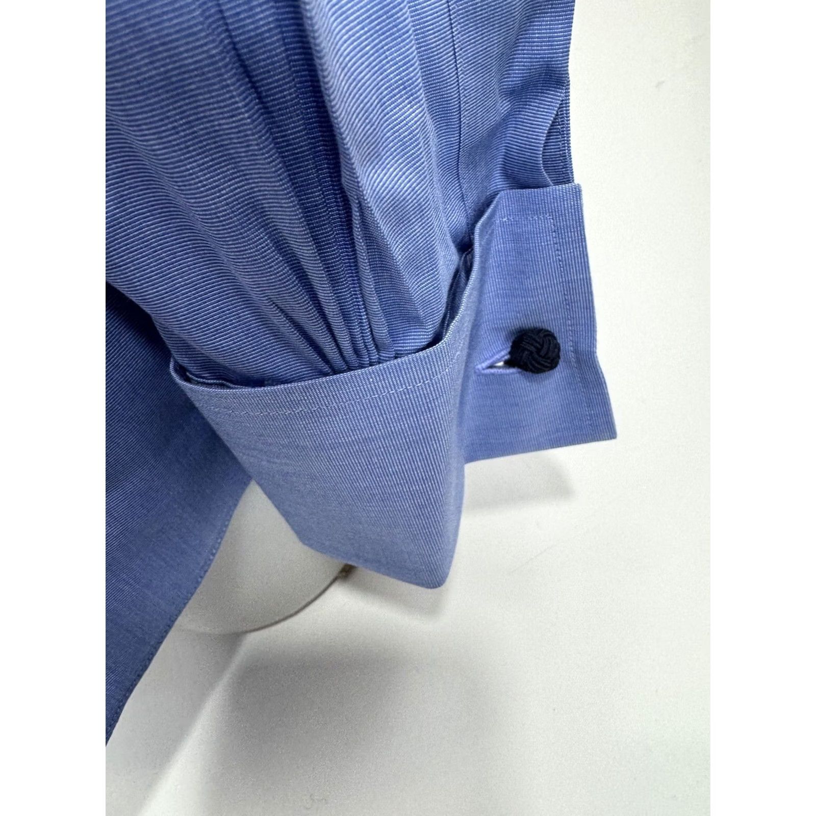 Brooks Brothers BROOKS BROTHERS - NEW w TAG - FRENCH CUFF Mens 16 / 34 Dress Shirt Blue Button-Up Long Sleeve Modern Fit Shirt Mens 16 34 Blue 90s Event Size 42R - 3 Thumbnail