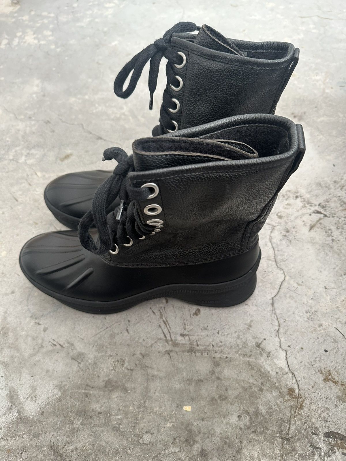 Jil Sander Jil sandrr DUCK-TYPE Boots in noir cordovan 45 Size US 12 / EU 45 - 6 Thumbnail