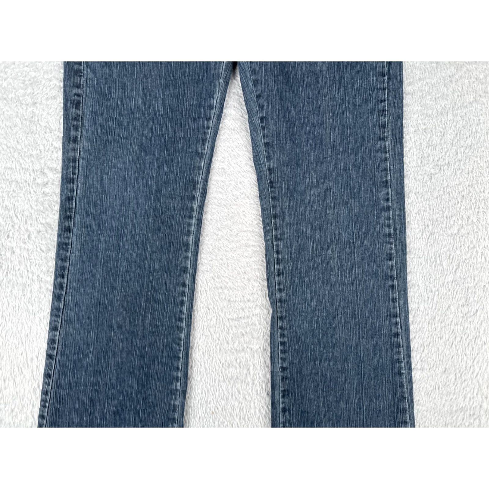 Lee Lee Jeans Women 10 Blue Denim Mid Rise Flared 28x31 Cotton Blend Pockets Regular 31 Inseam USA Vintage: No Size 32" / US 10 / IT 46 - 3 Thumbnail