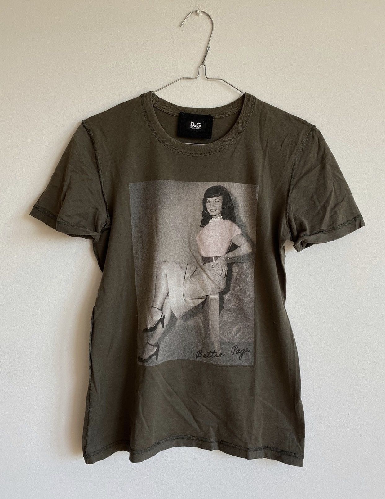 Dolce&Gabbana Bettie Page t-shirt khaki