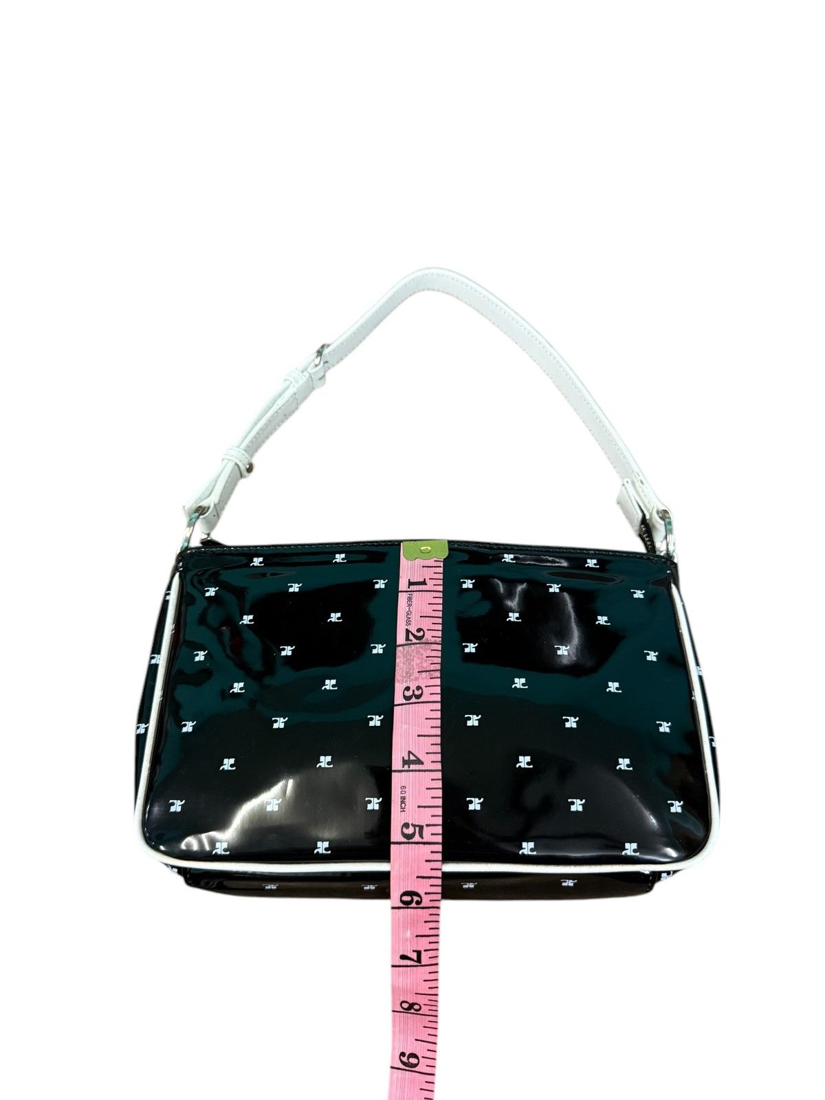 Courreges VINTAGE COURREGES WHITE LOGO PRINTED MINI SHOULDER BAG Size ONE SIZE - 20 Thumbnail