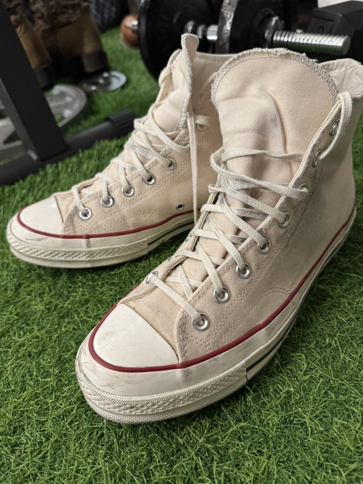 Converse CONVERSE CHUCK 70 HIGH PARCHMENT SNEAKERS Grailed