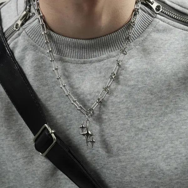 Other Silver Star Pendant Chain Necklace Size ONE SIZE - 4 Thumbnail