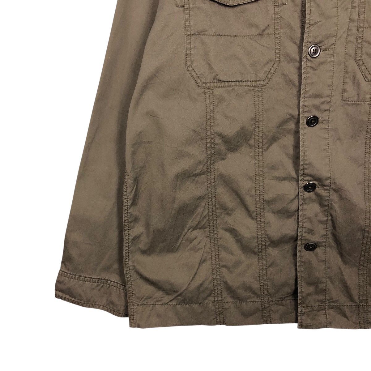 Japanese Brand Vintage Striped Wool Bomber Jacket Old Navy Issey Miyake Size US XL / EU 56 / 4 - 5 Thumbnail