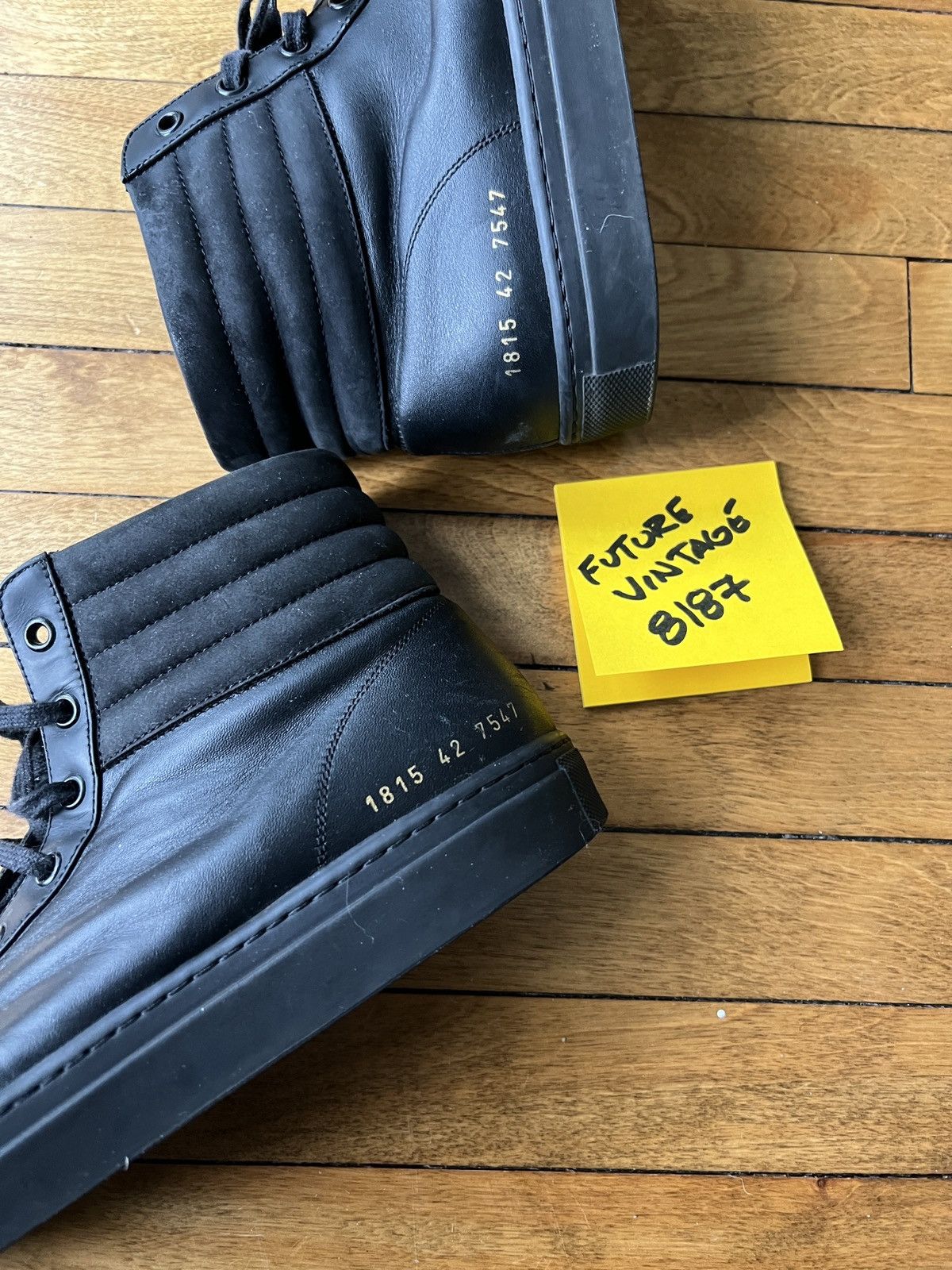 image of Common Projects Achilles High Top Black Size 42 Shoes, Men's