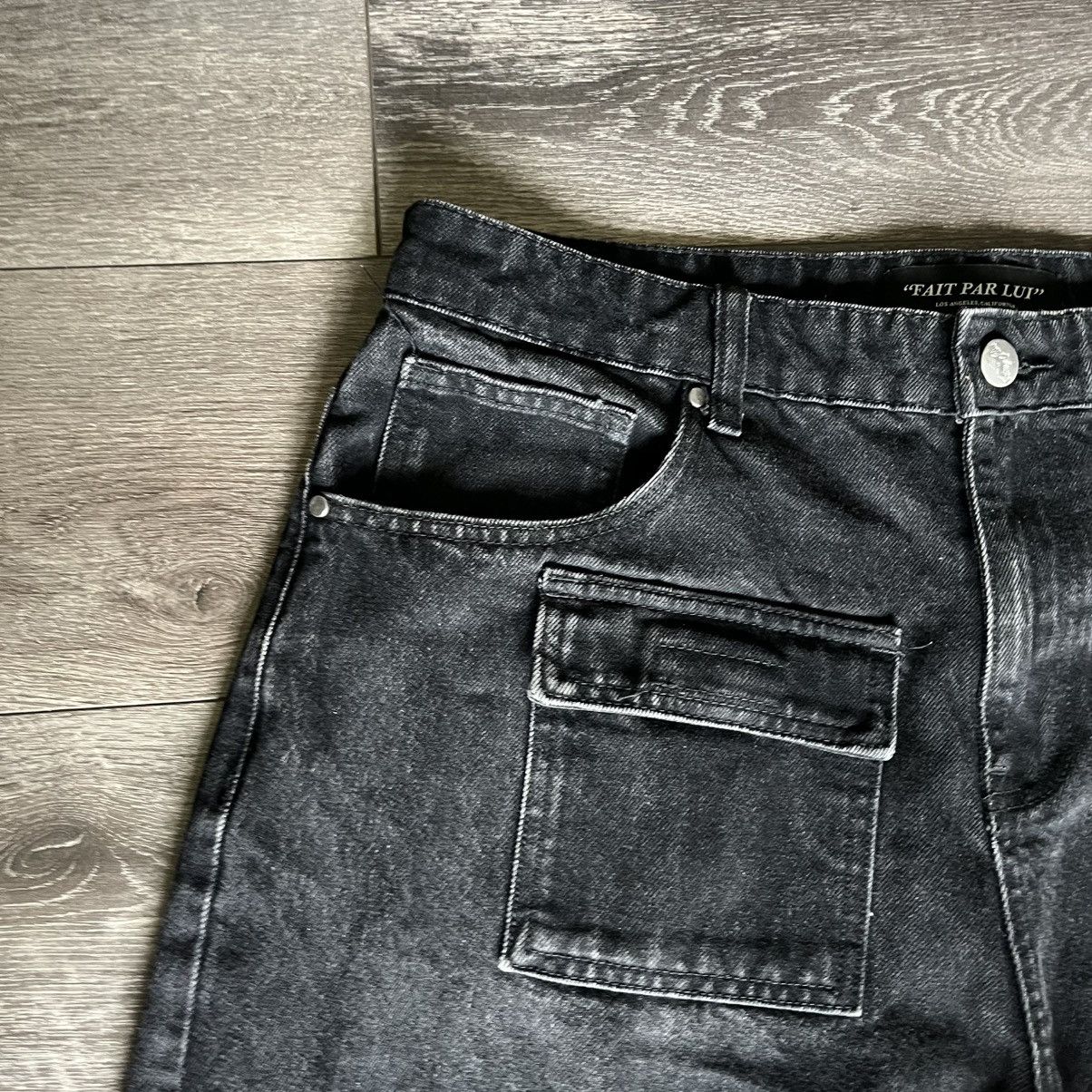 Other Fait Par Lui Baggy Black Pocket Designer Denim Jeans Size 32 Size US 32 / EU 48 - 7 Thumbnail