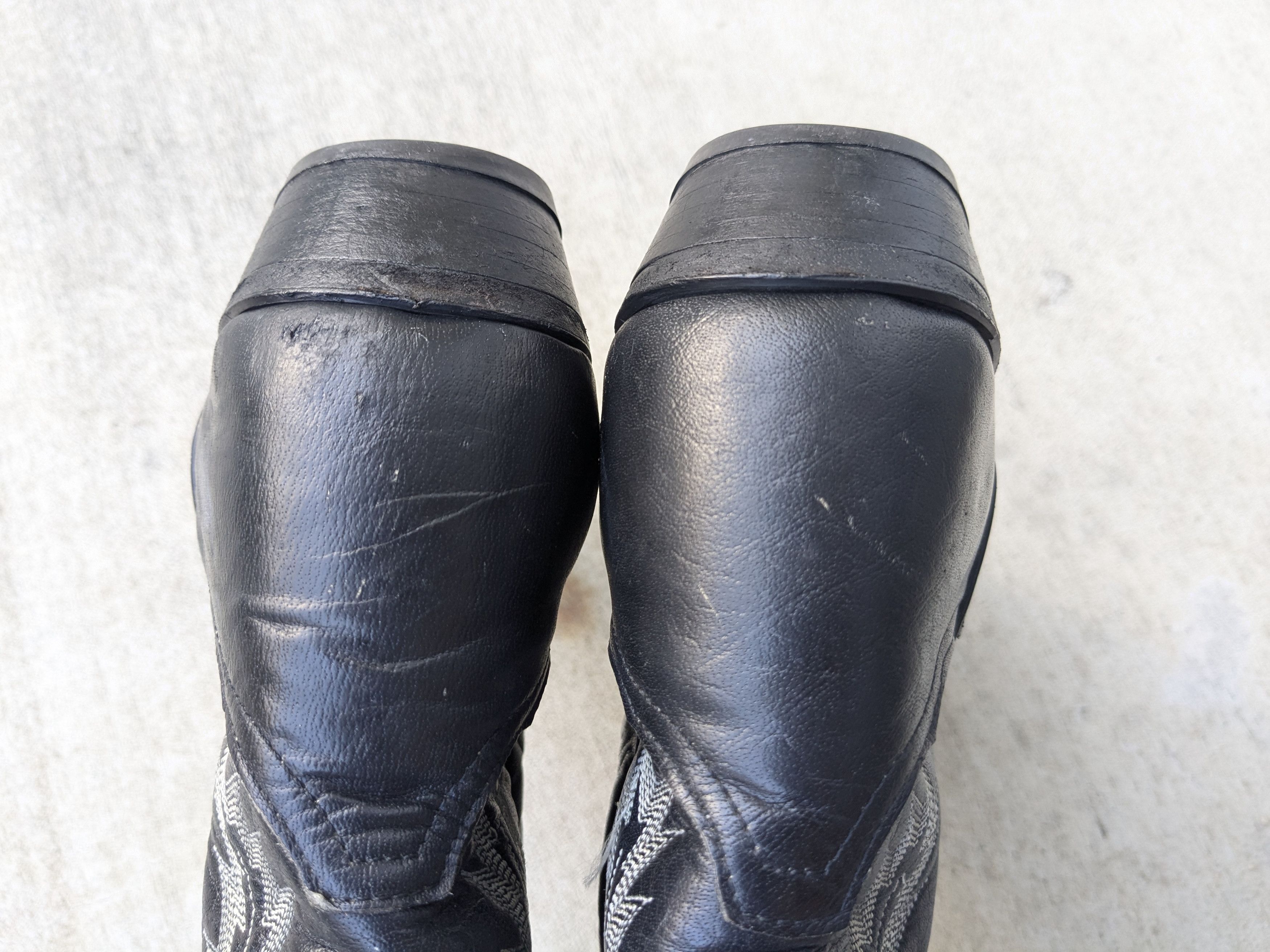 Tony Lama Tony Lama Cowboy Boots Black 9.5 D USA Leather Western Size US 9.5 / EU 42-43 - 15 Thumbnail