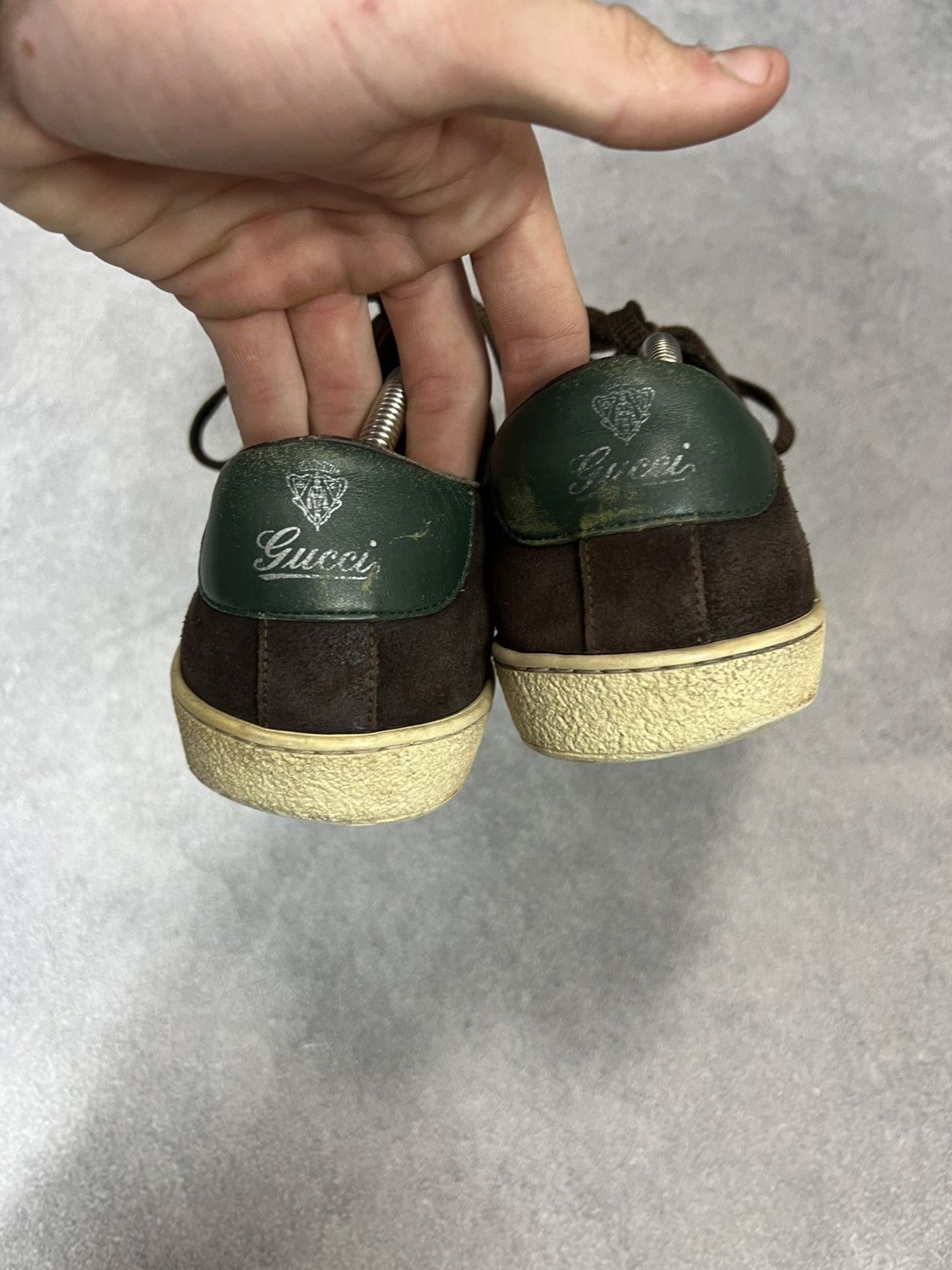 Gucci Men’s Gucci Leather GG Monogram Sneakers ! luxury hype rare Size US 9 / EU 42 - 6 Thumbnail