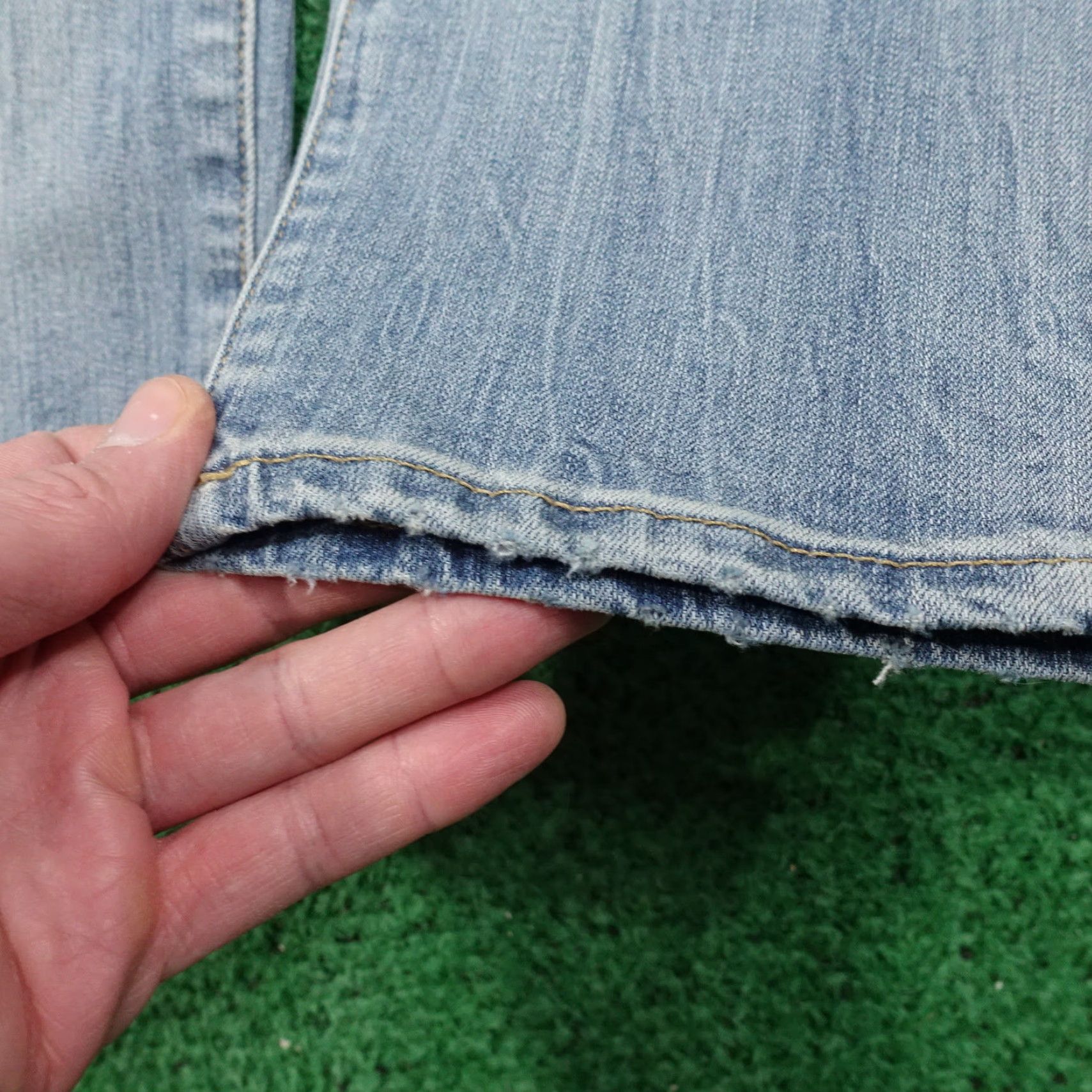 American Eagle Outfitters American Eagle Mens Jeans Size 28x32 Straight Fit Cotton Blue Vintage-Inspired Fashion Size US 28 / EU 44 - 5 Thumbnail