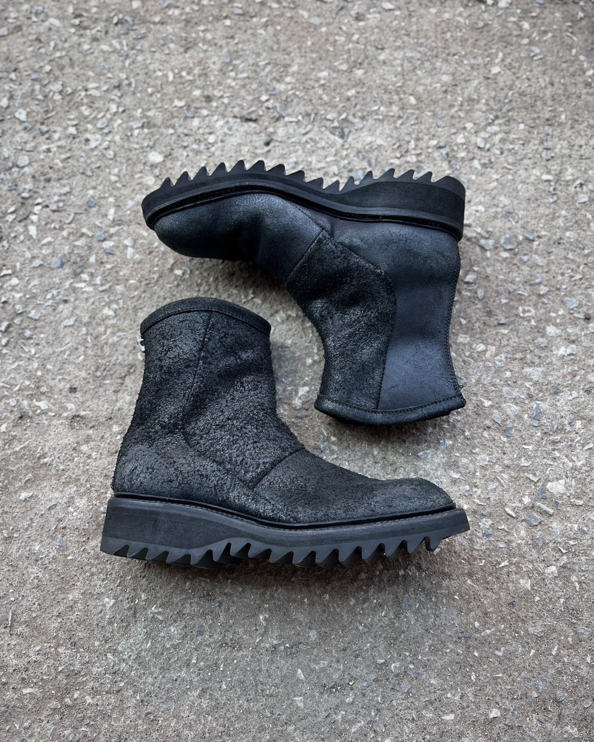 Julius Julius SS14 Ghost Reverse Combat Boots - 457FWM7-R | Grailed