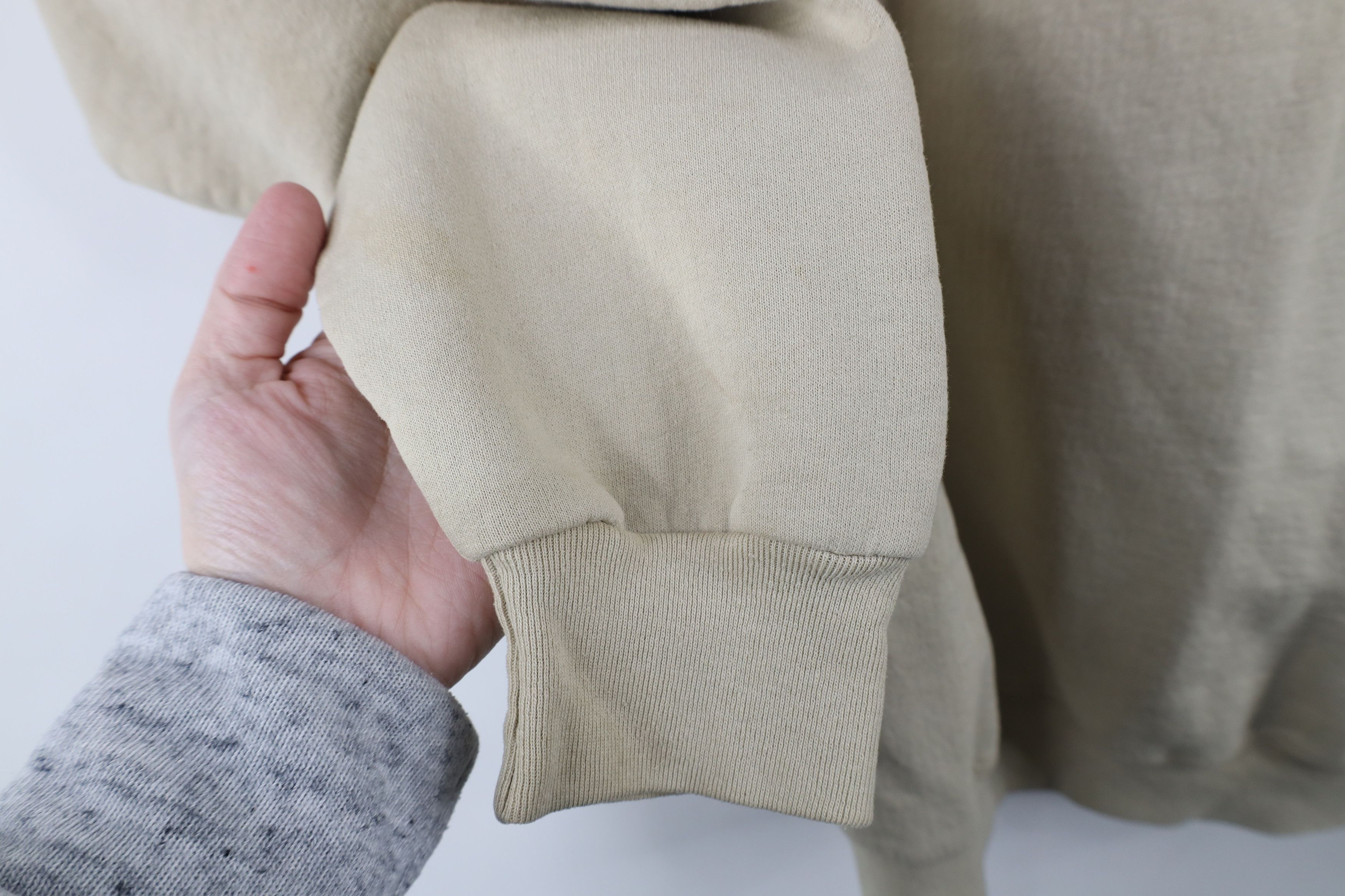 Starter × Vintage Vintage 90s Starter Spell Out Crewneck Sweatshirt Beige Size US M / EU 48-50 / 2 - 9 Thumbnail