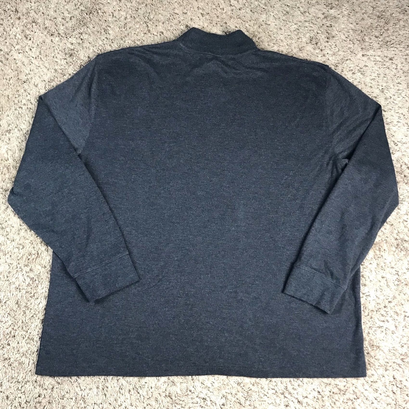 Vintage St. John's Bay Men's 2XL Dark Gray Mockneck Long Sleeve T-Shirt Size US XXL / EU 58 / 5 - 3 Thumbnail