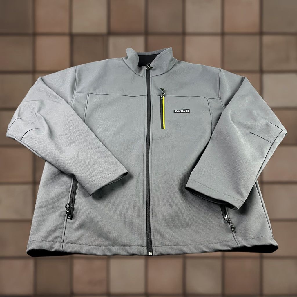 Walls Walls Jacket Mens Large Gray Full Zip Softshell Outdoor Coat Size US L / EU 52-54 / 3 - 1 Thumbnail