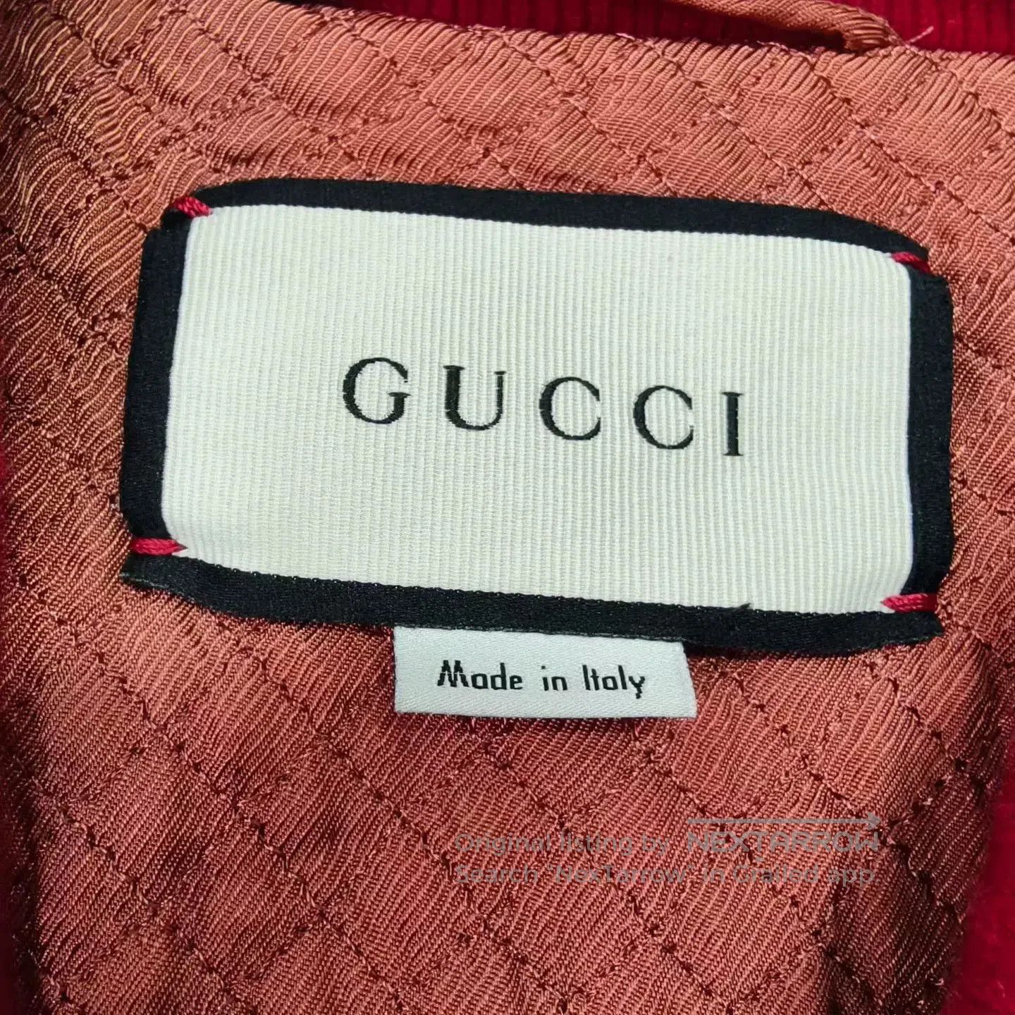 Gucci gucci red embroidered cat velvet bomber jacket. Size US L / EU 52-54 / 3 - 4 Thumbnail
