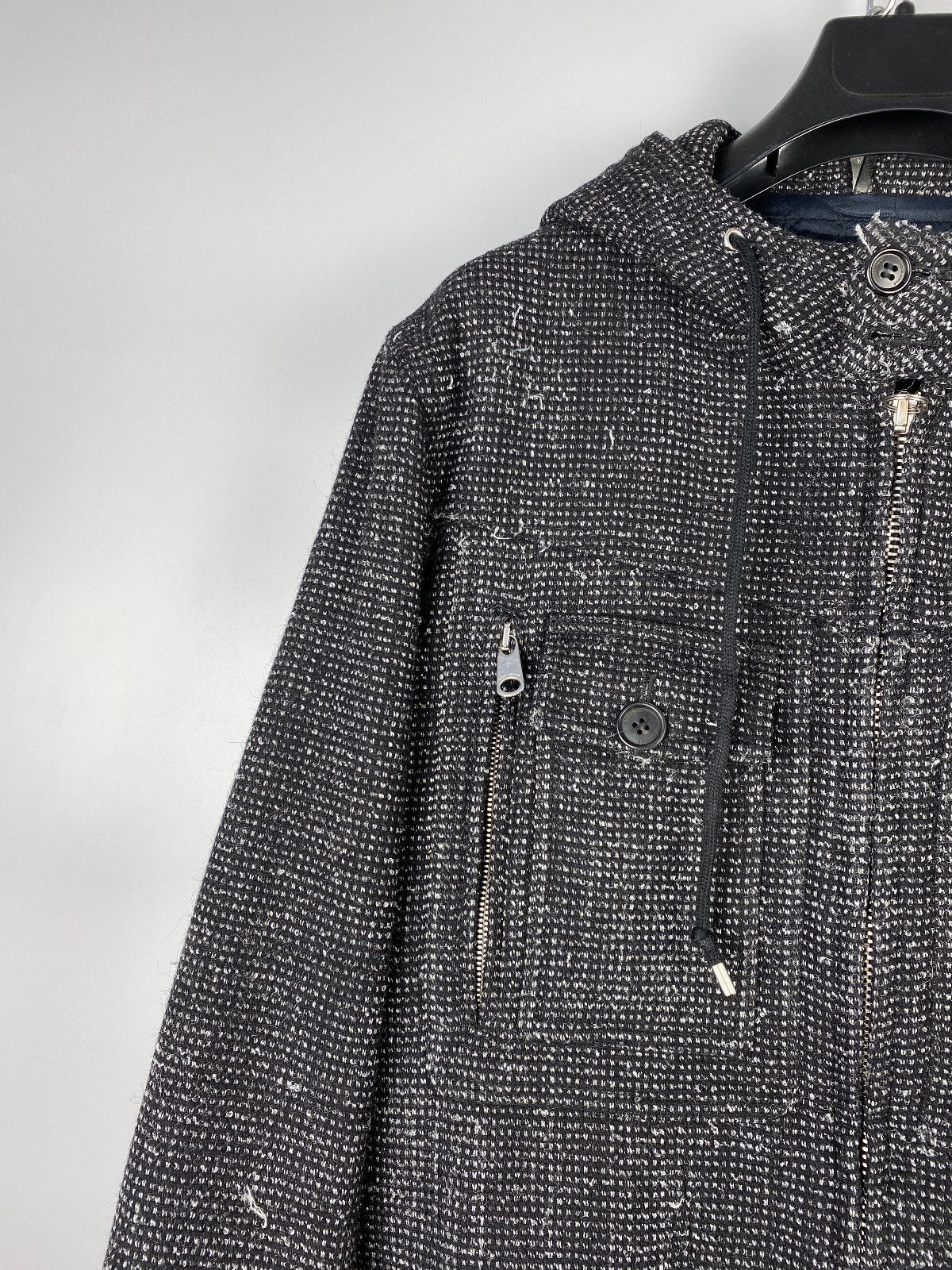 Dior Dior Kris Ban Assche 08AW Knit Hooded Bomber Jacket Size US L / EU 52-54 / 3 - 4 Thumbnail
