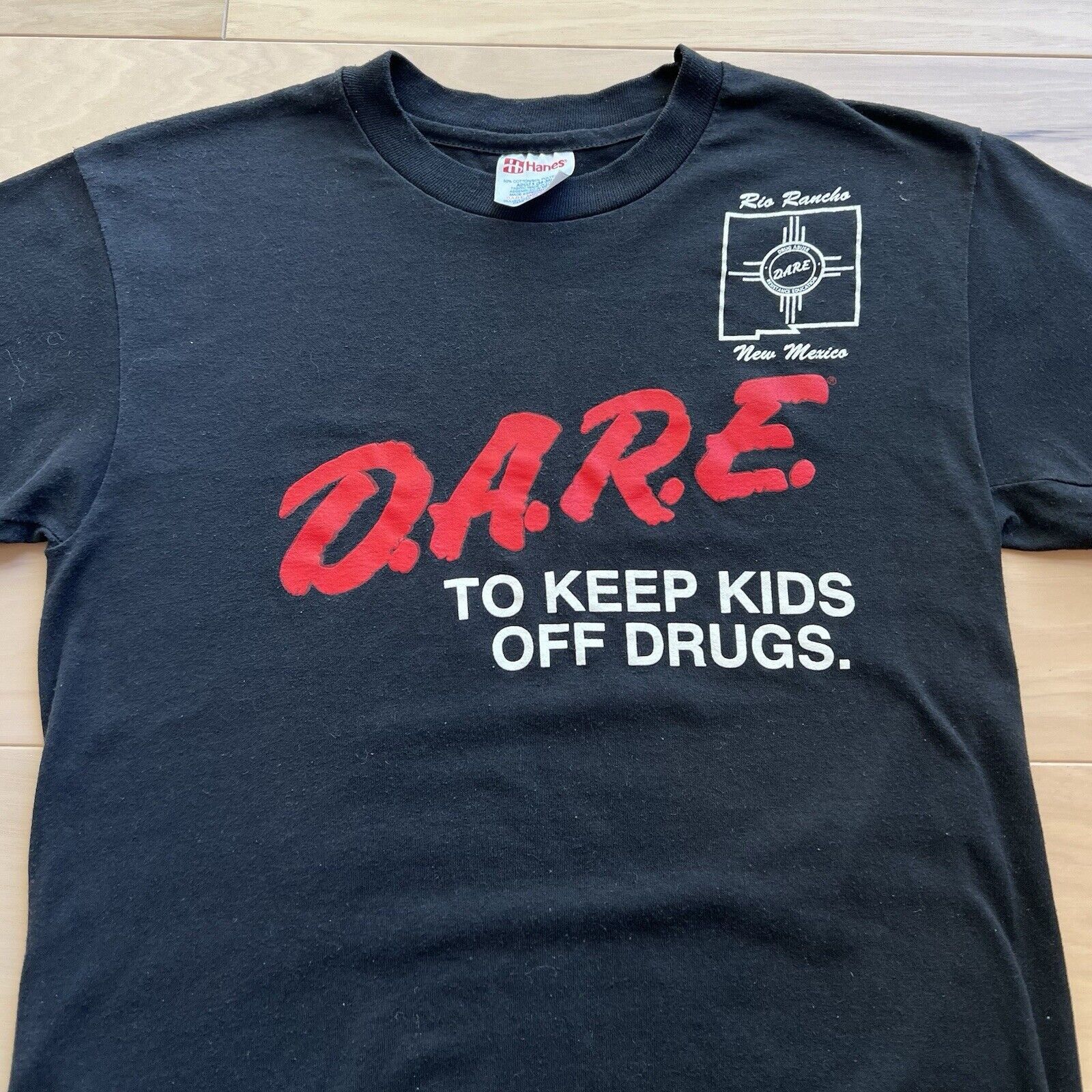 Vintage Vintage Dare Shirt Small Black 90s To Keep Kids Off Drugs Size US S / EU 44-46 / 1 - 3 Thumbnail