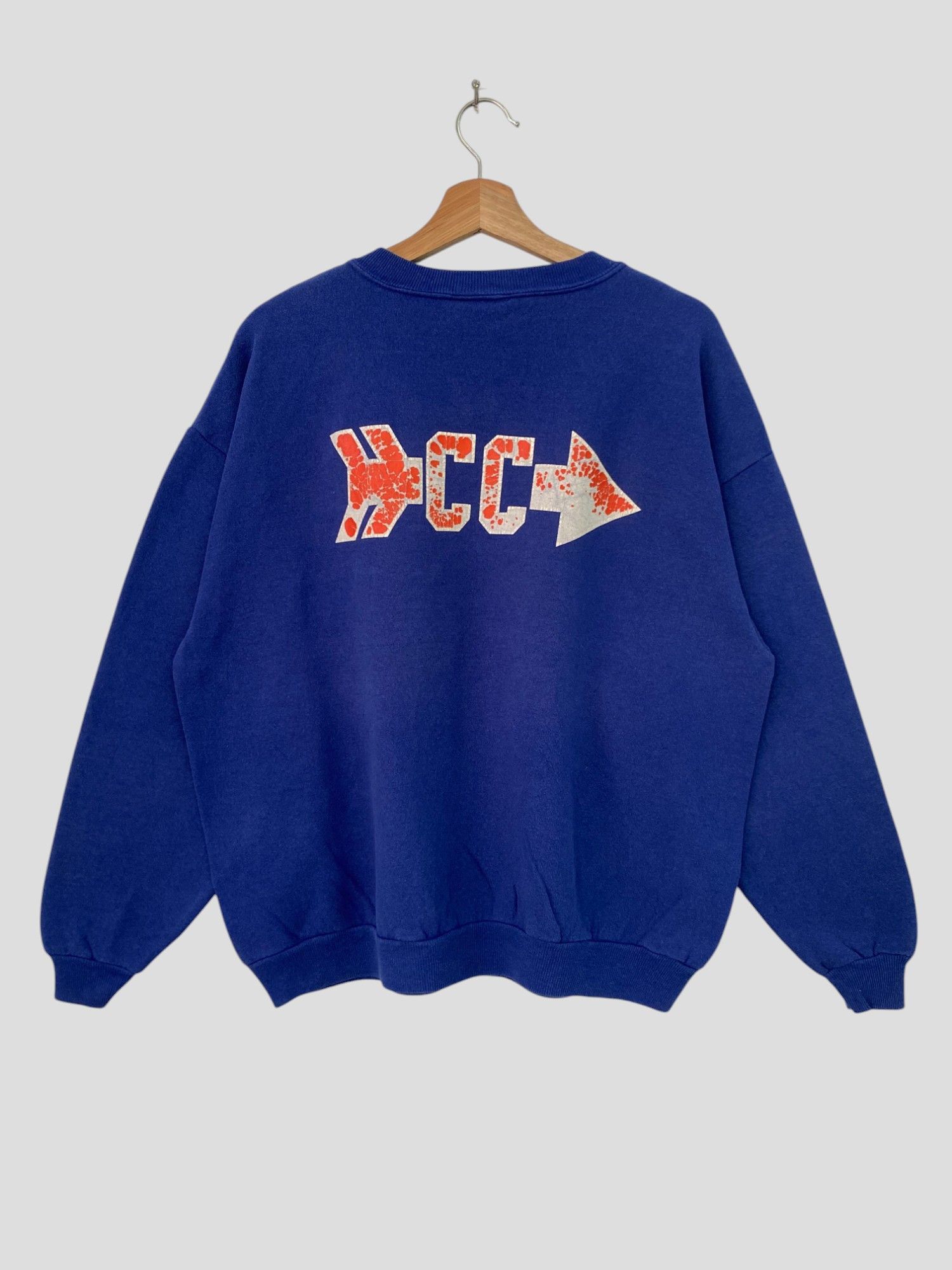 NBA × Vintage Vintage 90s Blue MillVille Cross Country Sweatshirt L Size Size US L / EU 52-54 / 3 - 2 Thumbnail