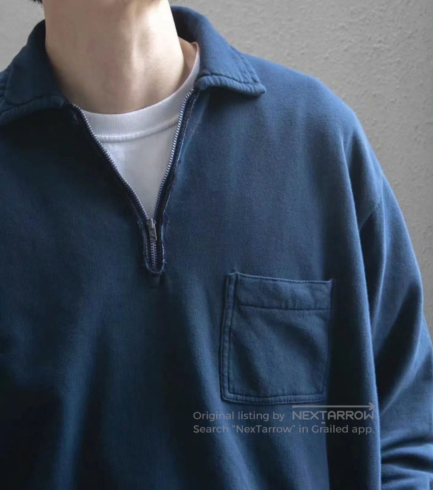 A.PRESSE a.presse 26ss Vintage Half Zip Sweatshirt. Size US M / EU 48-50 / 2 - 7 Thumbnail