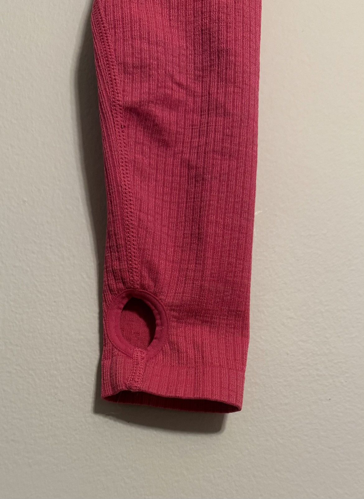 Other Joy Lab Twist-Front Ribbed Long Sleeve Crop Top - Hot Pink Size S / US 4 / IT 40 - 2 Thumbnail
