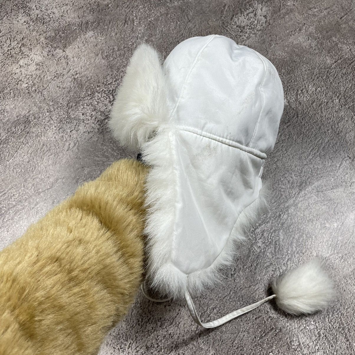 Vintage Vintage 90s Mohair Fuzzy Beanie White Punk Grunge Faded OS Size ONE SIZE - 2 Thumbnail