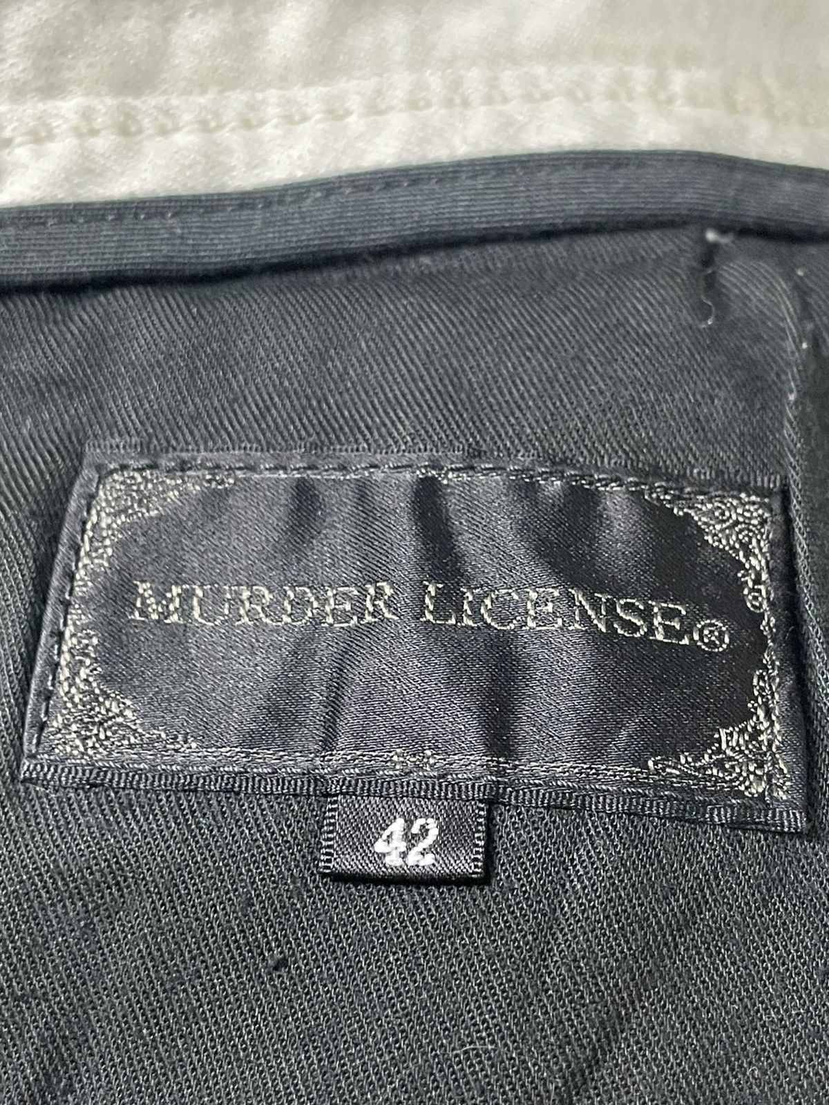 Japanese Brand × Murder License × Vintage MURDER LICENSE Distressed Denim Jeans (100) Size US 29 - 10 Thumbnail