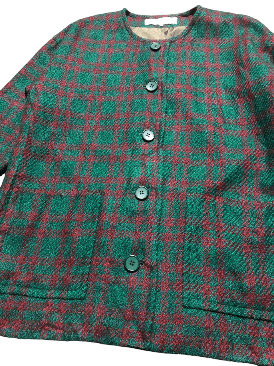Givenchy × Vintage 💥Vintage Givenchy Glamour Plaid Coat Jacket Size L / US 10 / IT 46 - 12 Thumbnail