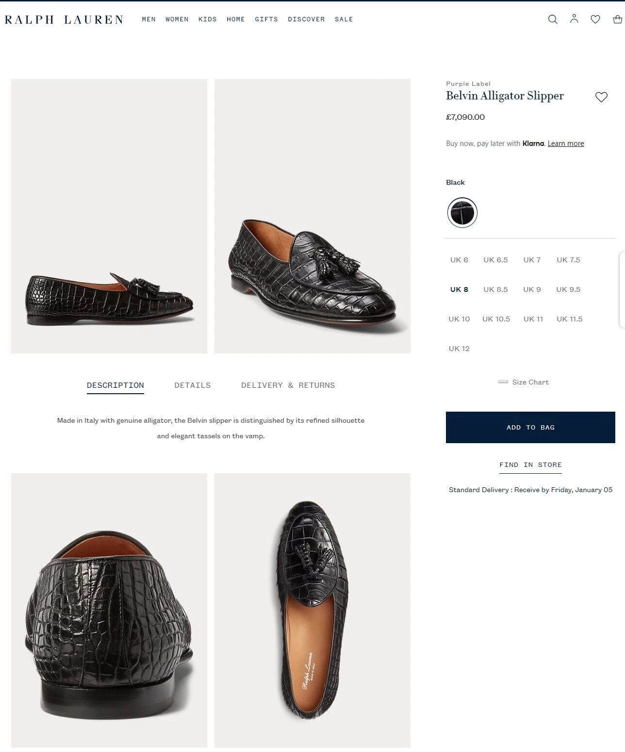 Ralph Lauren Purple Label Mint Ralph Lauren Purple Label Belvin Loafer UK 11.5 US 12.5 Size US 12.5 / EU 45-46 - 9 Thumbnail
