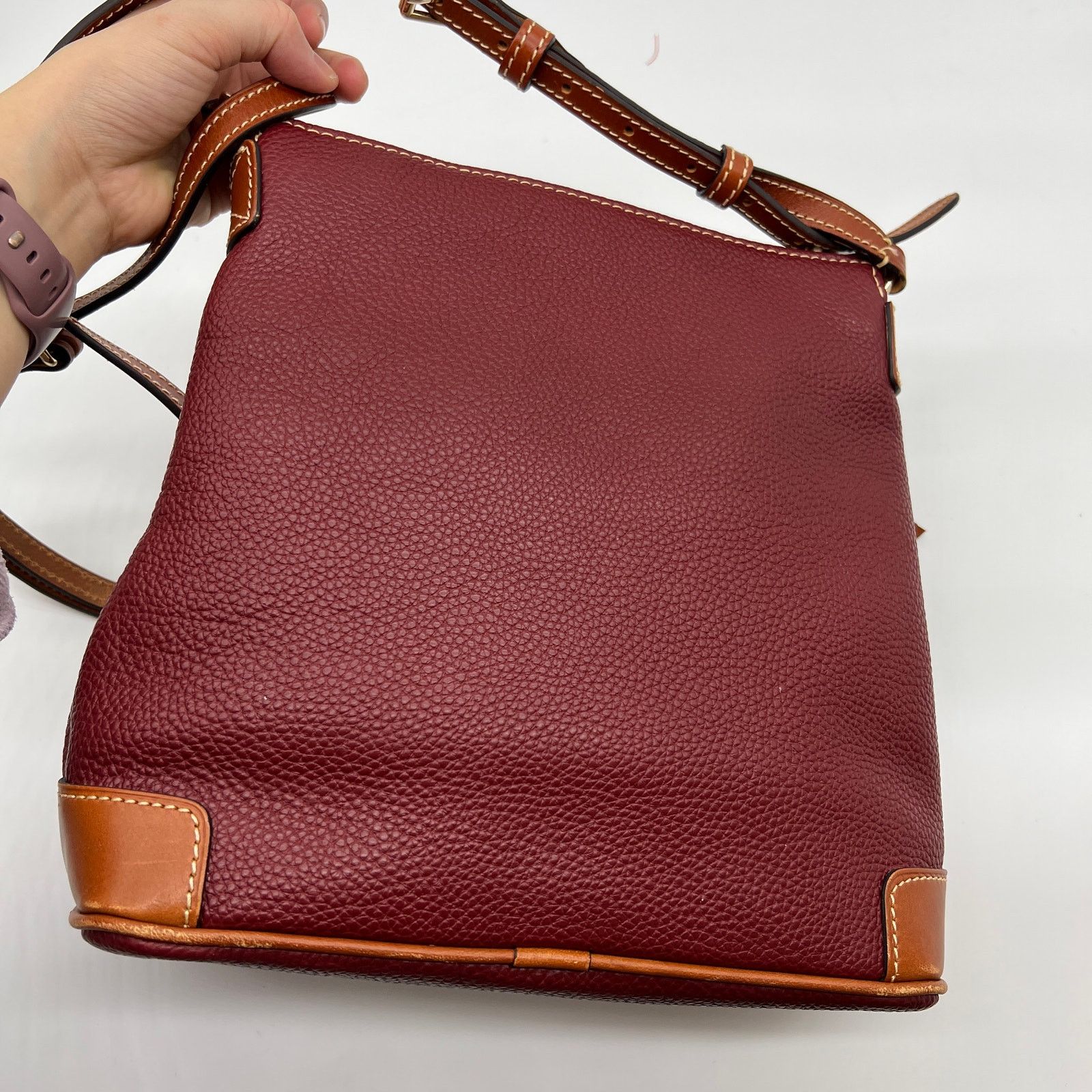 Dooney & Bourke Dooney & Bourke Pebble Leather Crossbody Handbags Wine Size ONE SIZE - 2 Thumbnail
