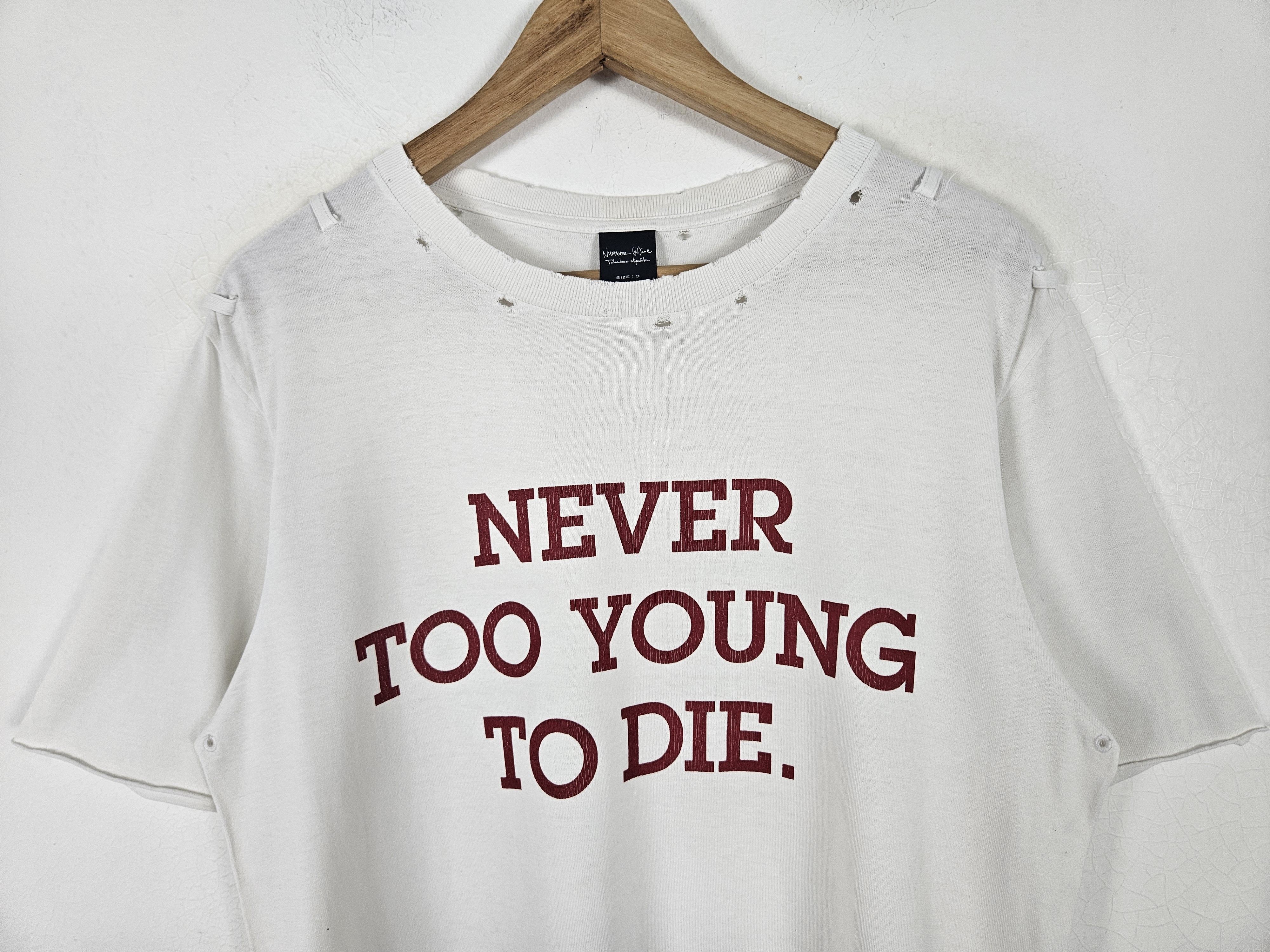 Number (N)ine Number Nine SS06 Never Too Young To Die Shirt Size US L / EU 52-54 / 3 - 3 Thumbnail