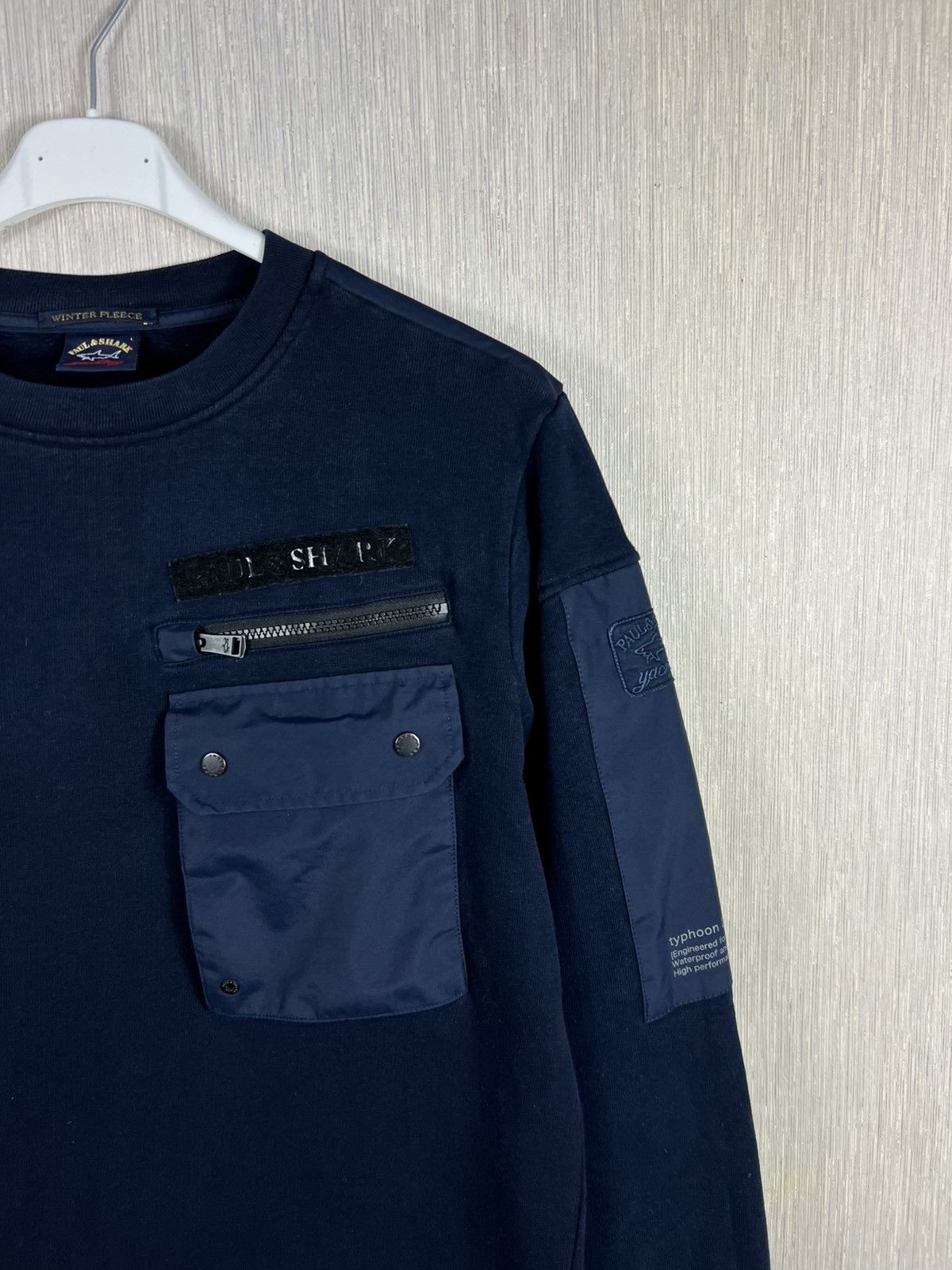 Paul & Shark Paul & Shark winter fleece typhoon 20000 navy sweatshirt Size US L / EU 52-54 / 3 - 3 Thumbnail
