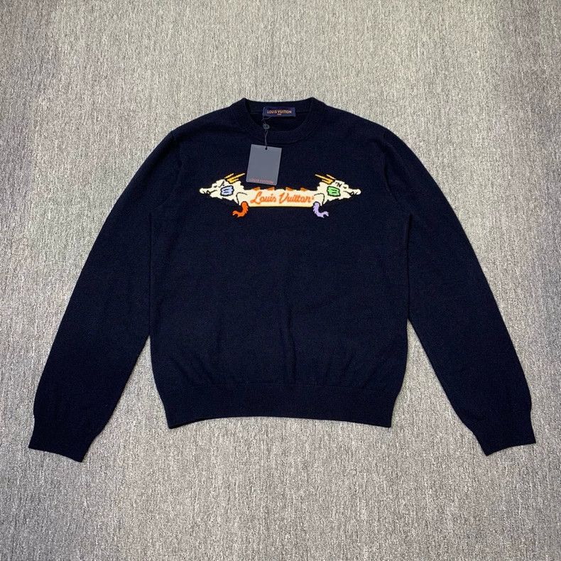 Louis Vuitton LV x Nigo Dragon Knit Sweater - dmc Size US L / EU 52-54 / 3 - 1 Thumbnail