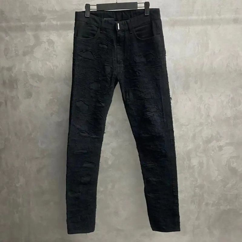 Givenchy Givenchy Black Polyester Men's Casual Pants 0089 Size US 40 / EU 56 - 1 Thumbnail