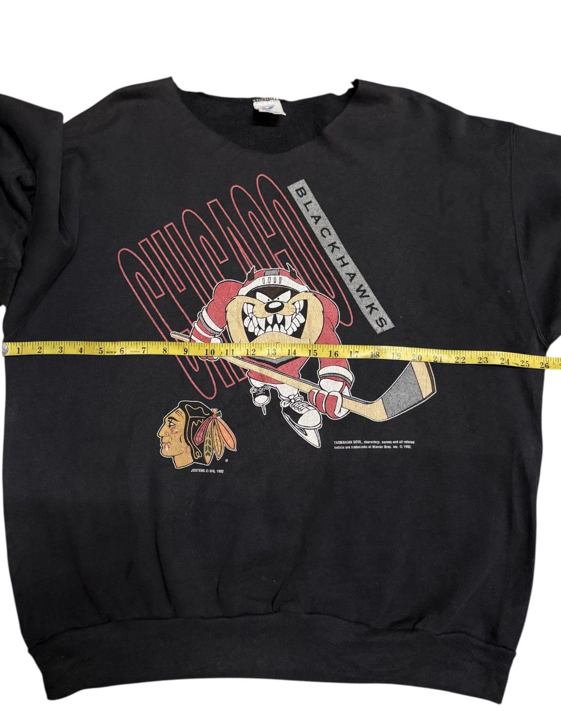 Vintage Rare Chicago Blackhawks Looney Tunes Vintage 1992s Size US XL / EU 56 / 4 - 5 Thumbnail
