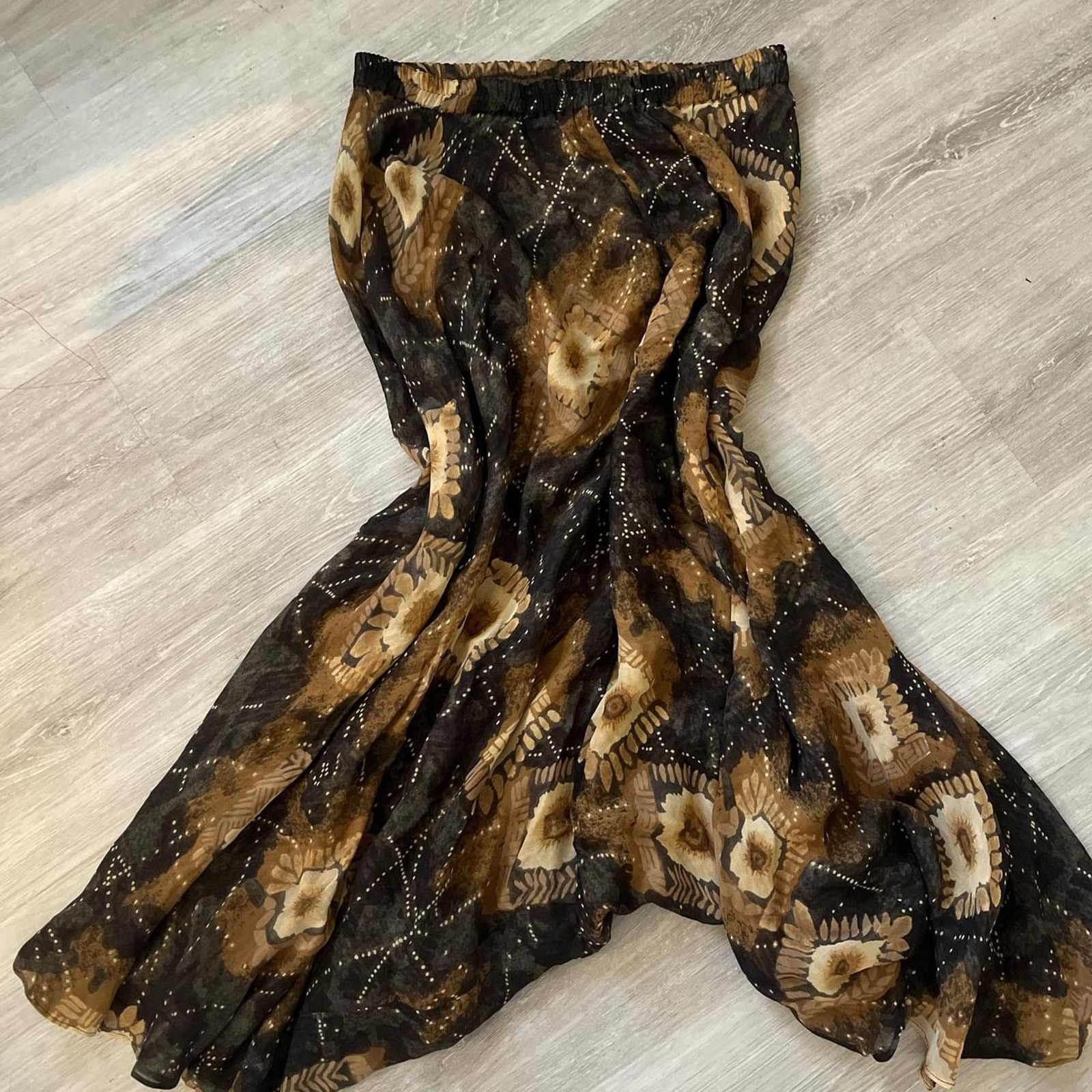 Other Earth tone ruffled reversible skirt Size 28" / US 6 / IT 42 - 6 Thumbnail