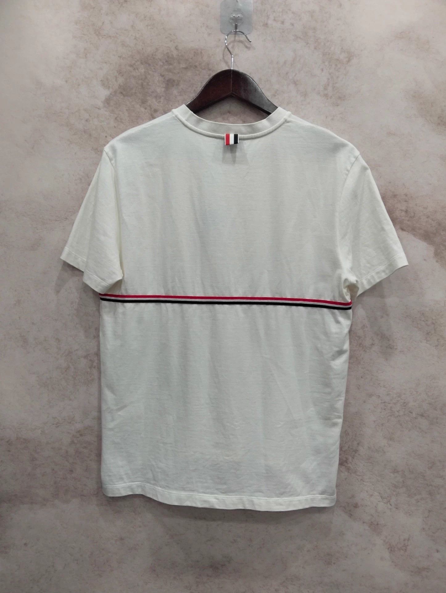 Thom Browne THOM BROWNE Striped Crewneck Short-Sleeve T-Shirt Size 2 Size US M / EU 48-50 / 2 - 2 Thumbnail
